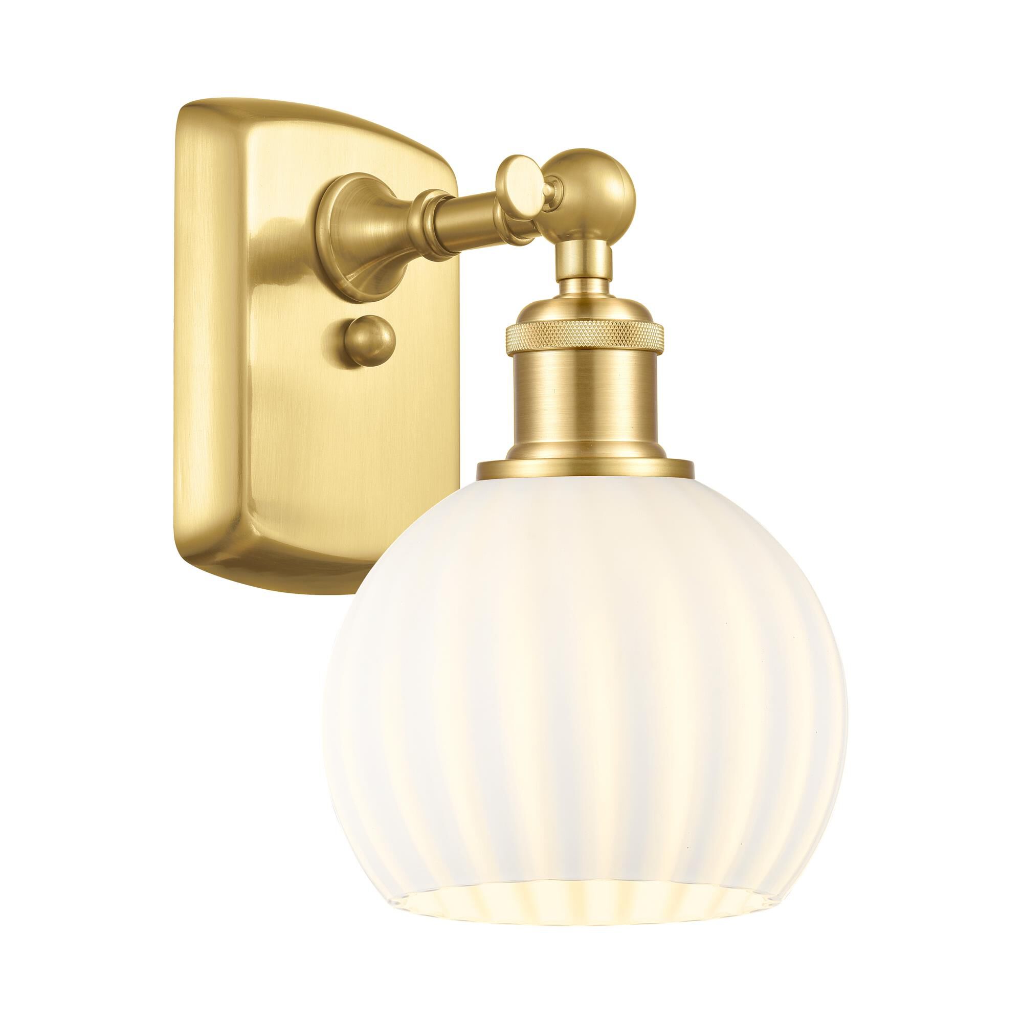 Bruno Marashlian White Venetian 6 Inch Wall Sconce by Innovations Lighting