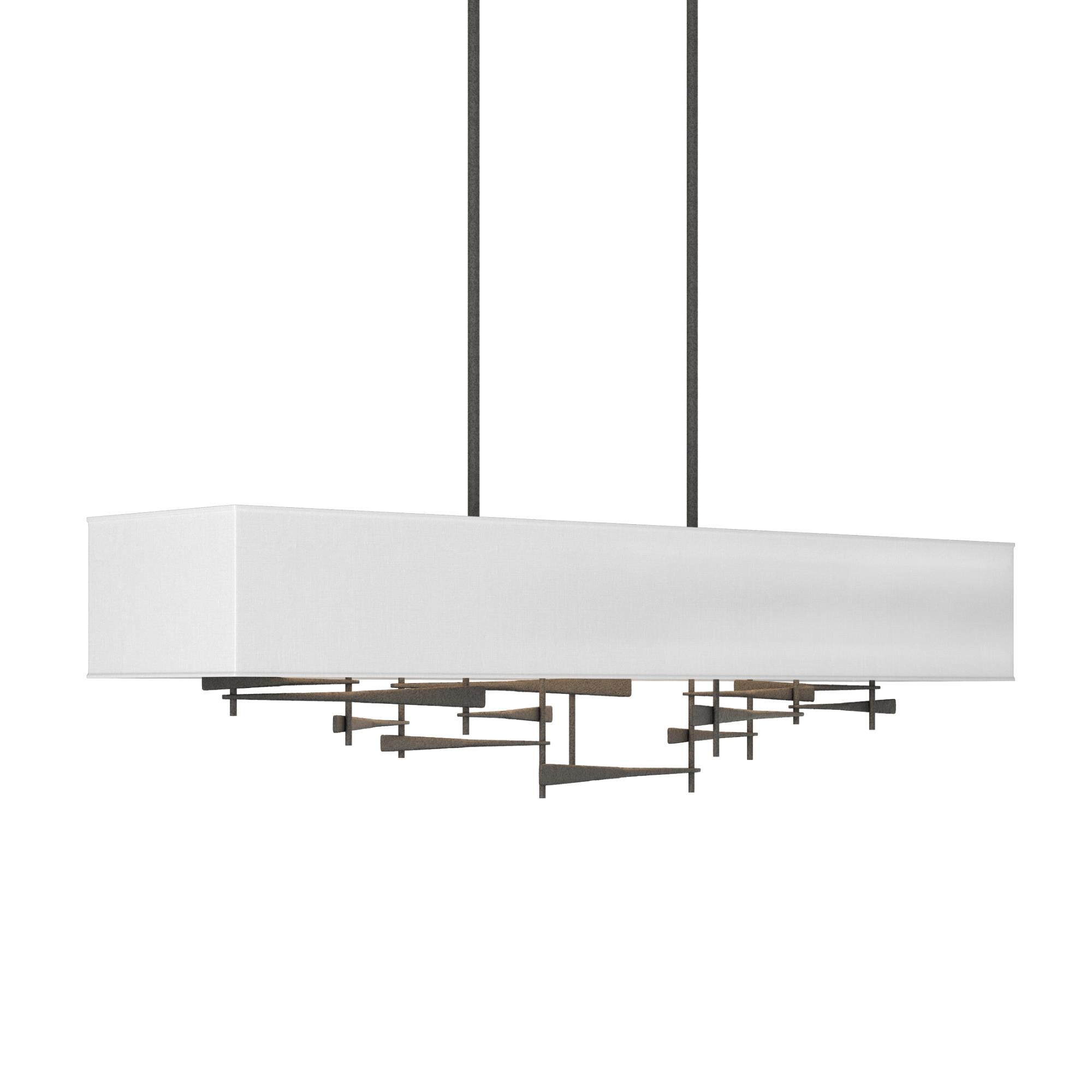 Shown in Natural Iron finish and White shade