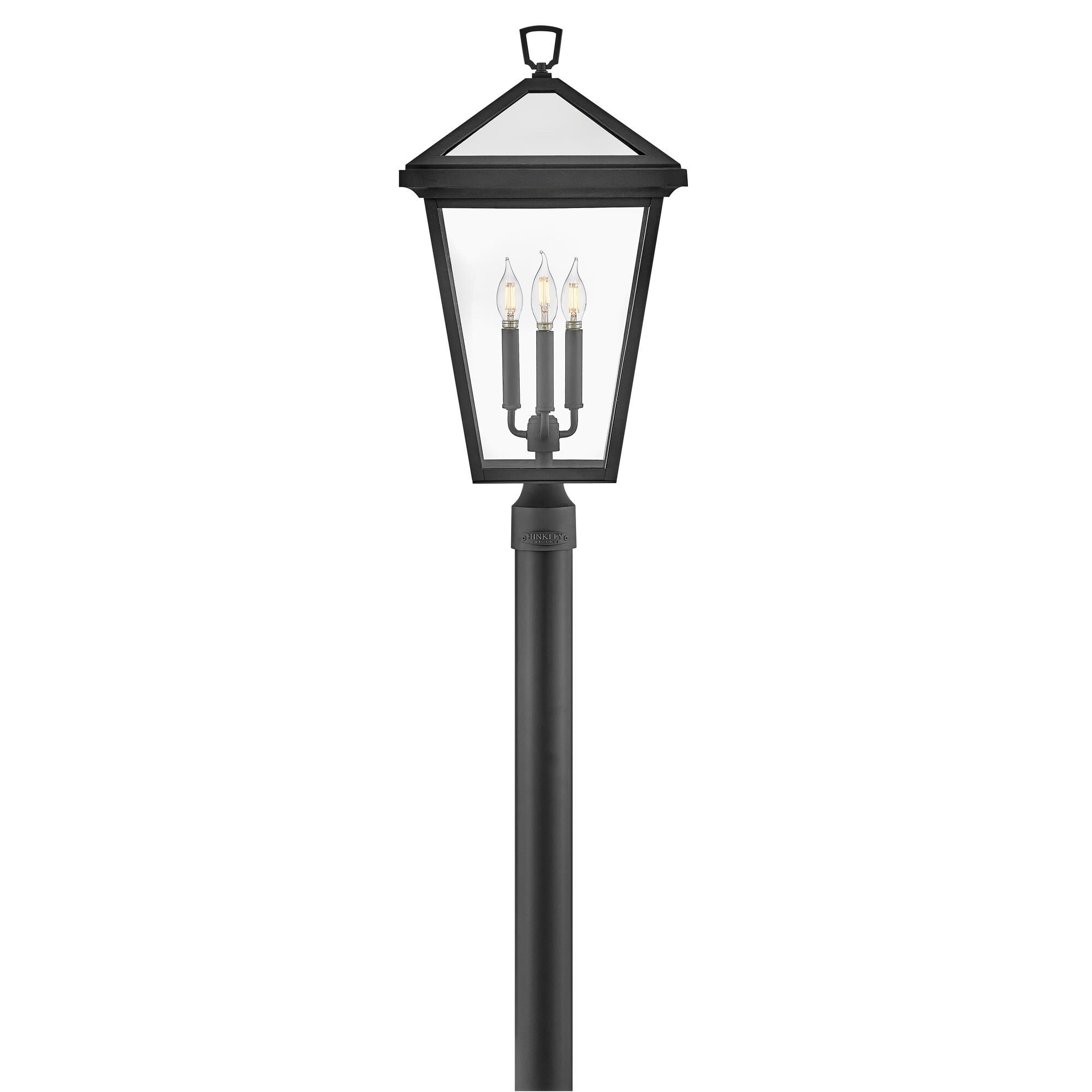 Shown in Museum Black finish and Clear glass