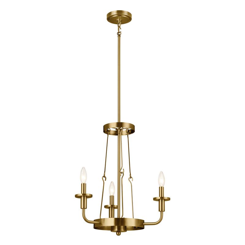 Vetivene 19 Inch 3 Light Mini Chandelier by Kichler Lighting