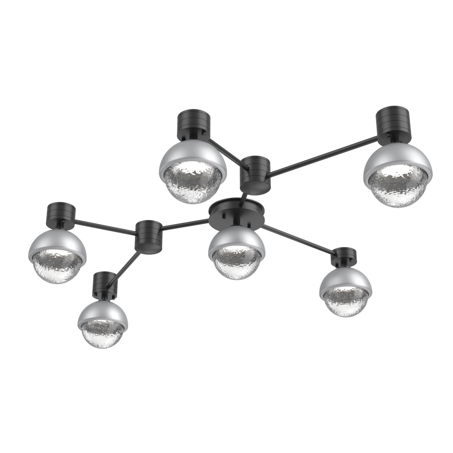 Shown in Matte Black finish and Clear glass and Classic Silver accent
