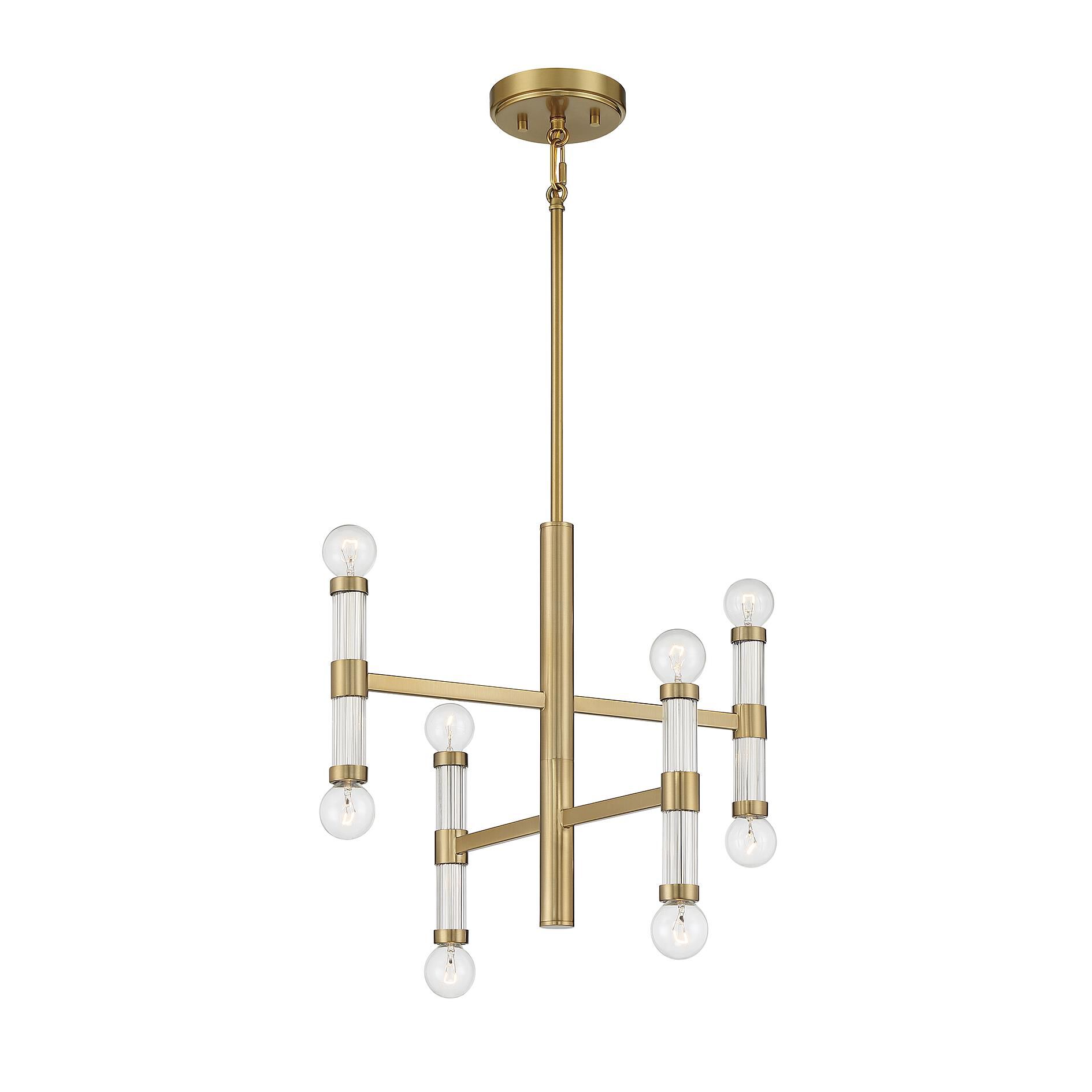 Lighting One Kingsburg 18 Inch 8 Light Mini Chandelier by Savoy House
