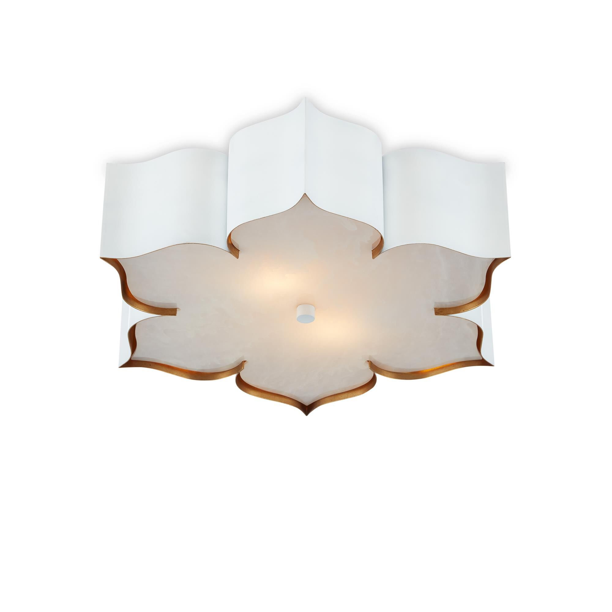 Shown in Sugar White/ Coontemporary Gold Leaf finish