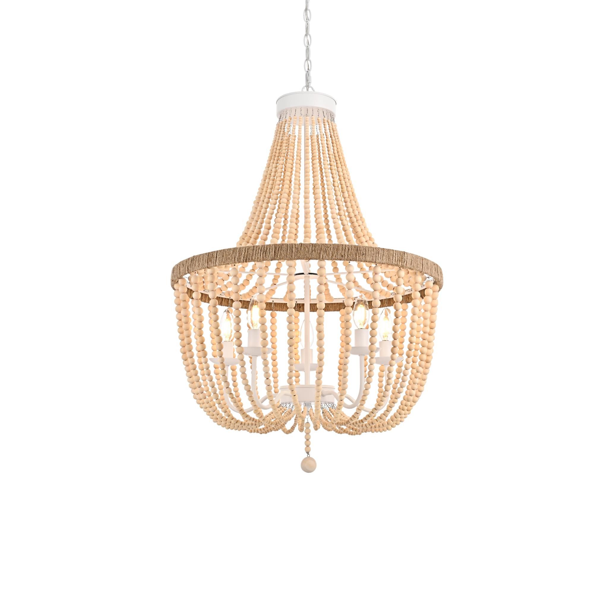 Jolie 24 Inch Large Pendant by Elegant Lighting