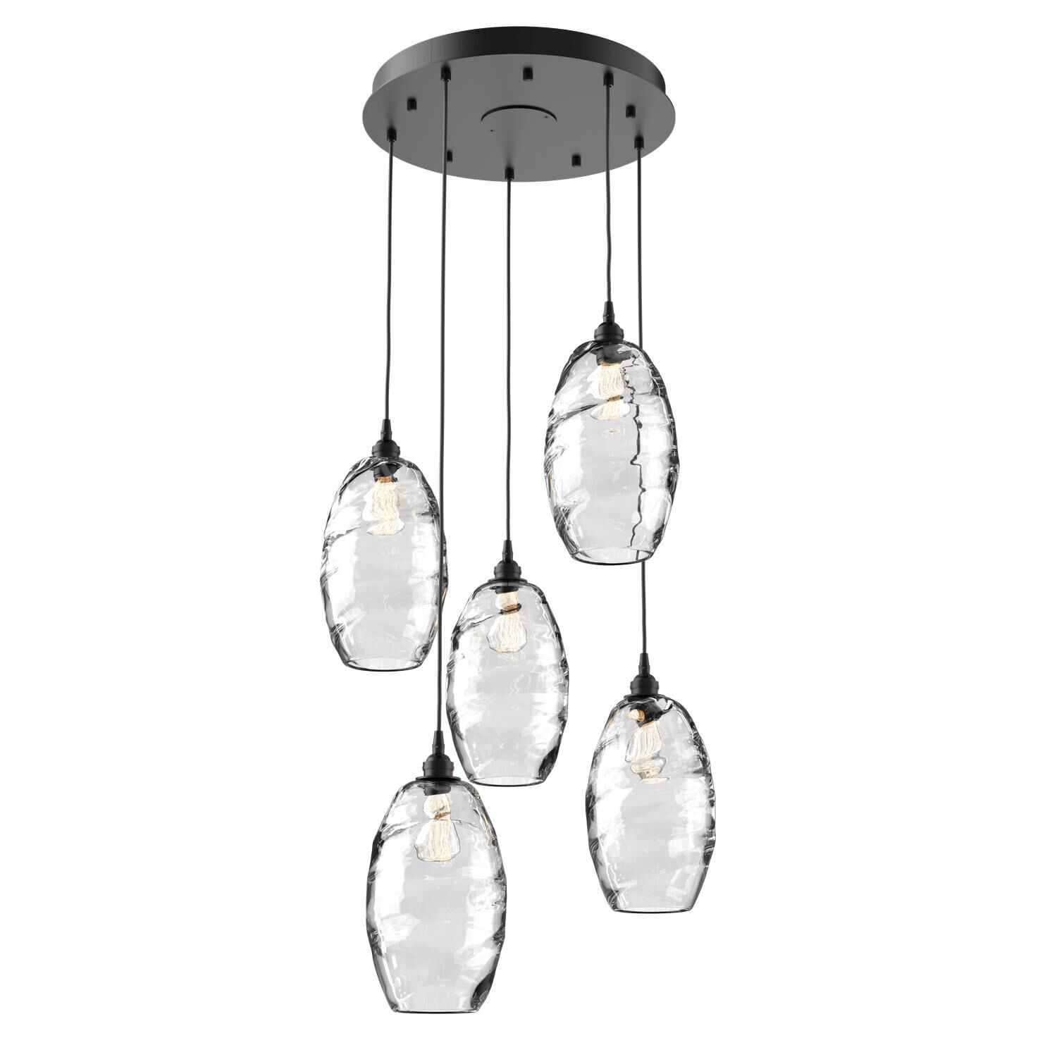 Ellisse 20 Inch 5 Light Multi Light Pendant by Hammerton Studio