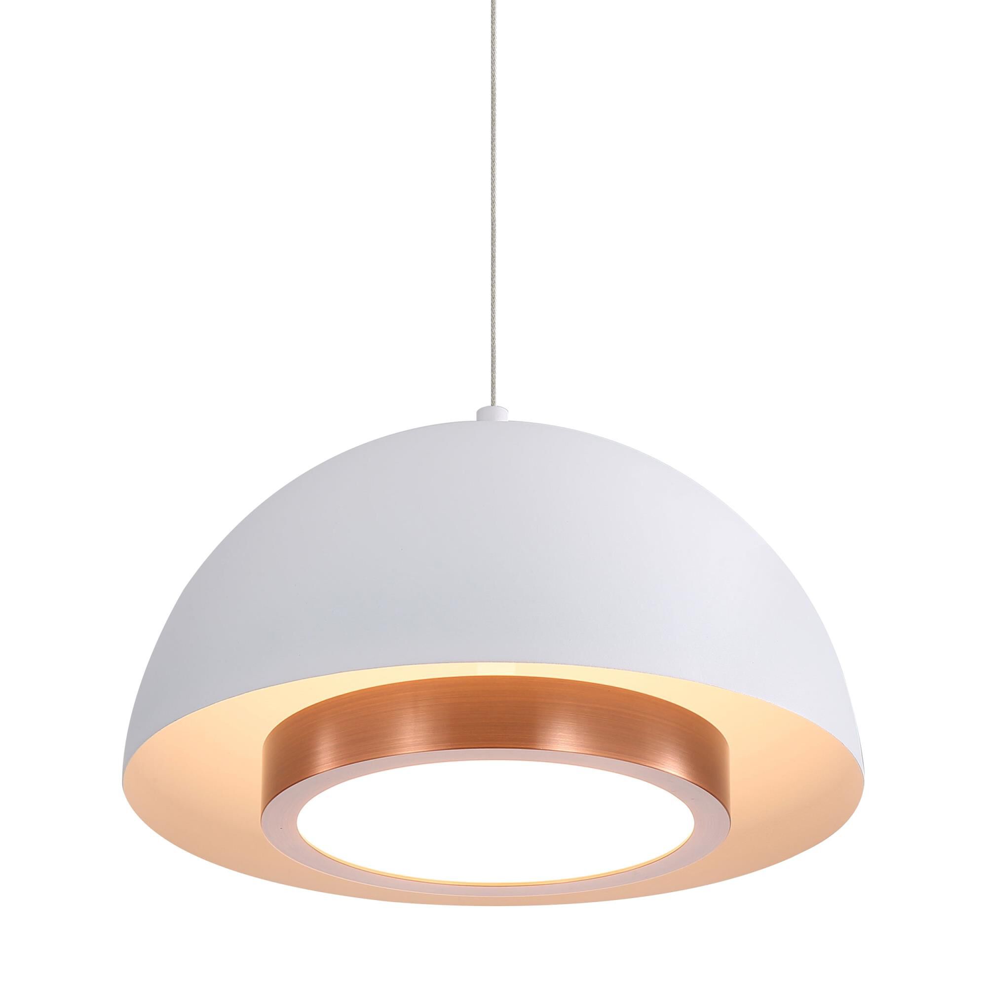 Shown in Sand White finish and Bronze shade