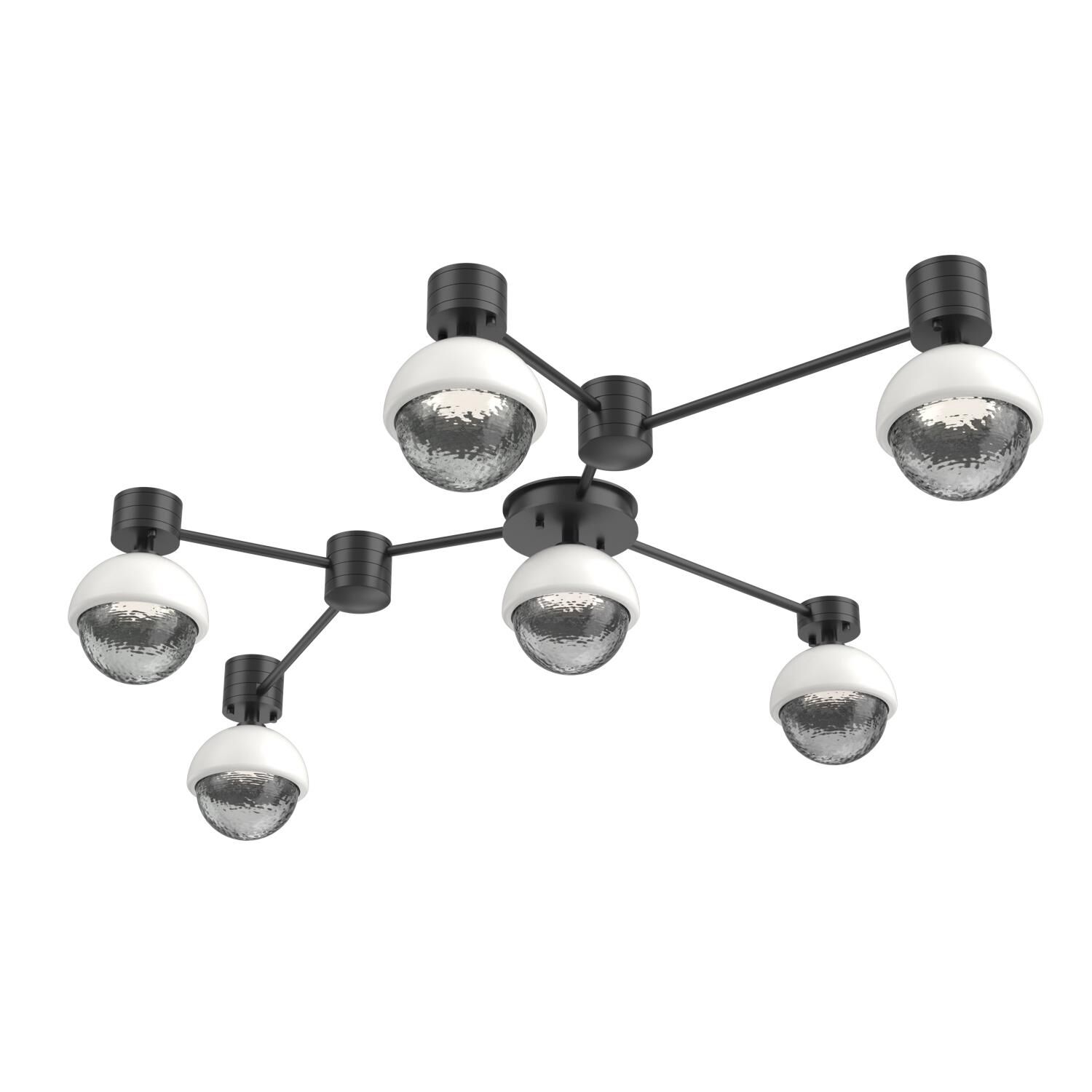 Shown in Matte Black finish and Smoke glass and Salt White accent