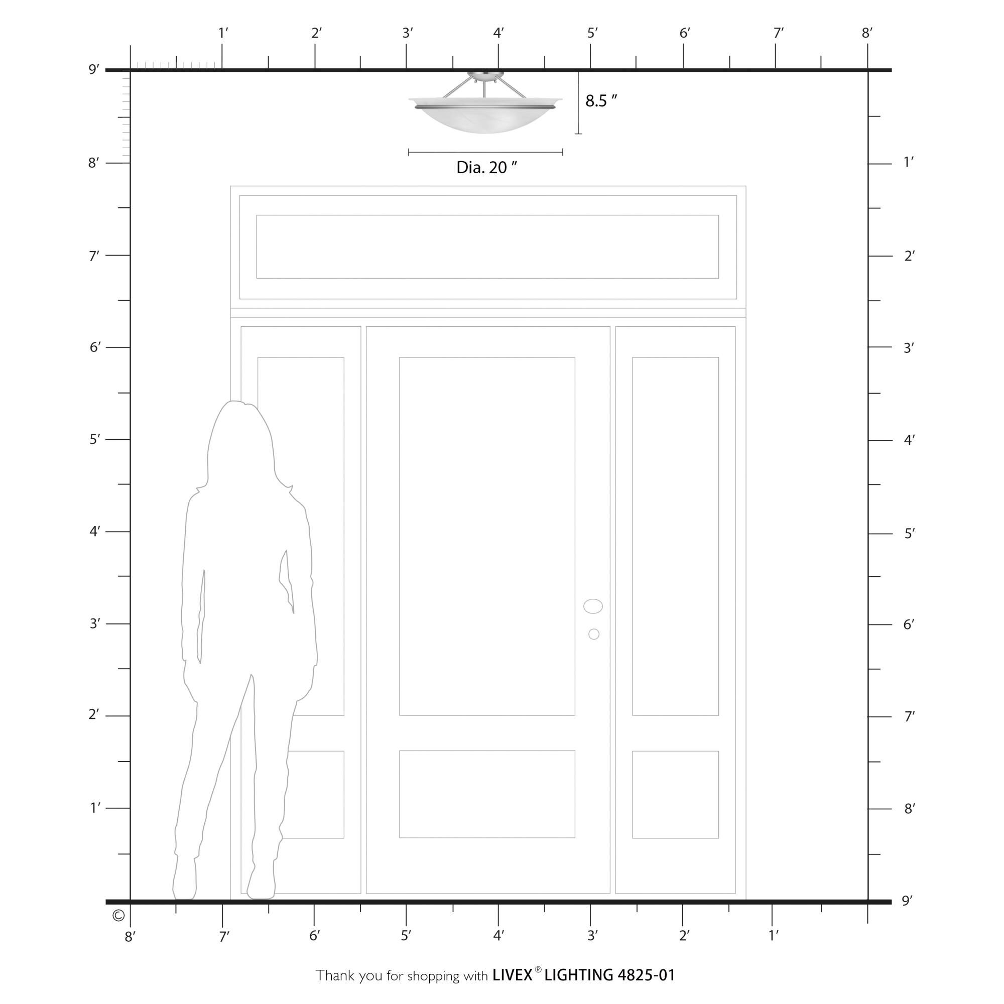 Shown in Antique Brass finish and White Alabaster glass and White Alabaster Glass shade
