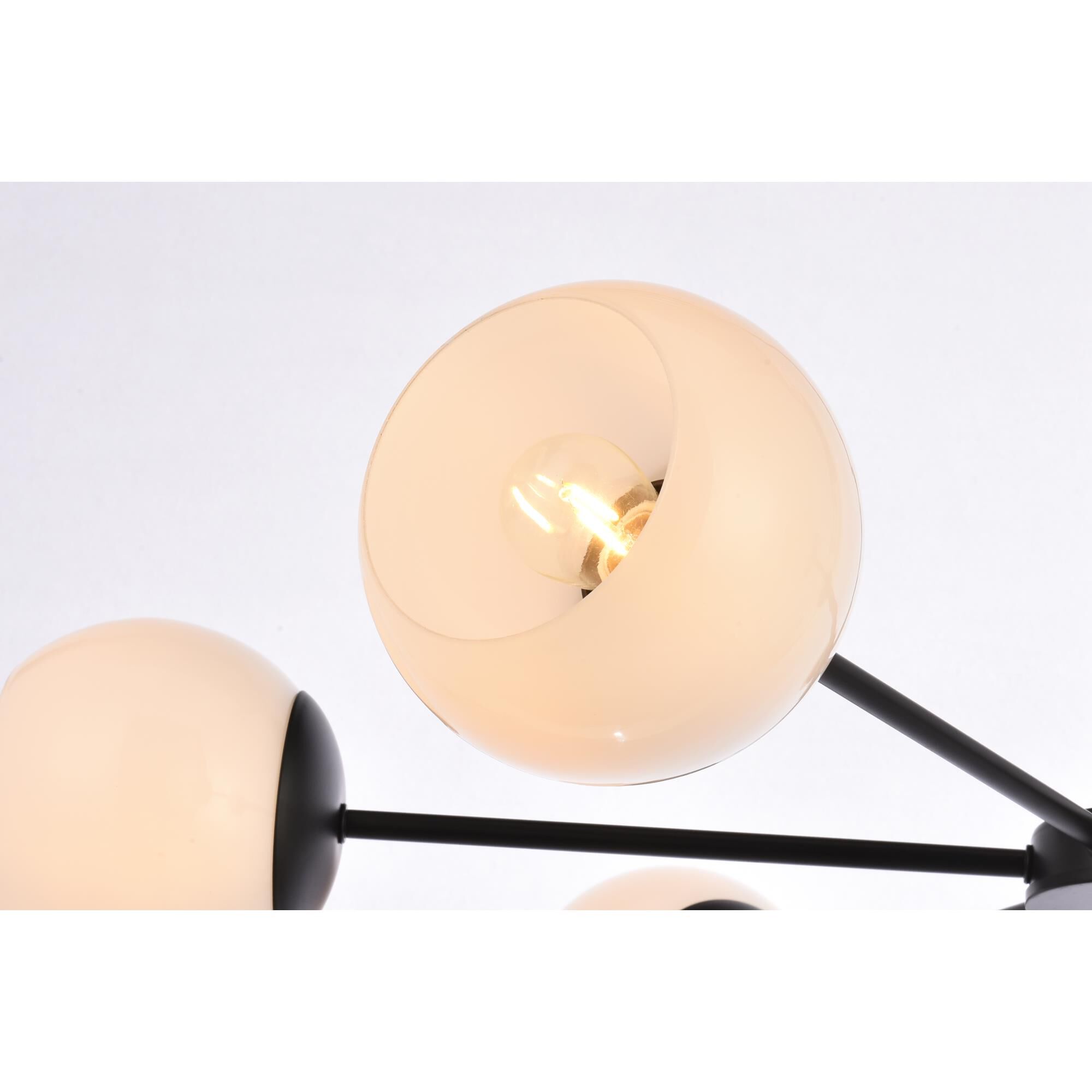 Briggs 36 Inch 6 Light Chandelier by Elegant Lighting