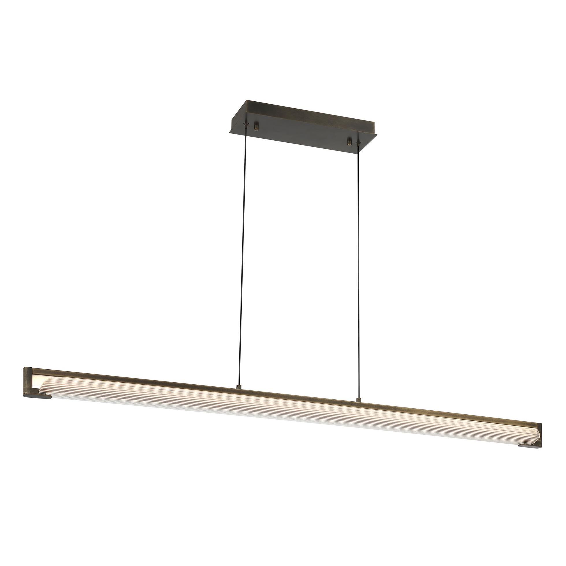 Shown in Weathered Brass finish and Clear glass