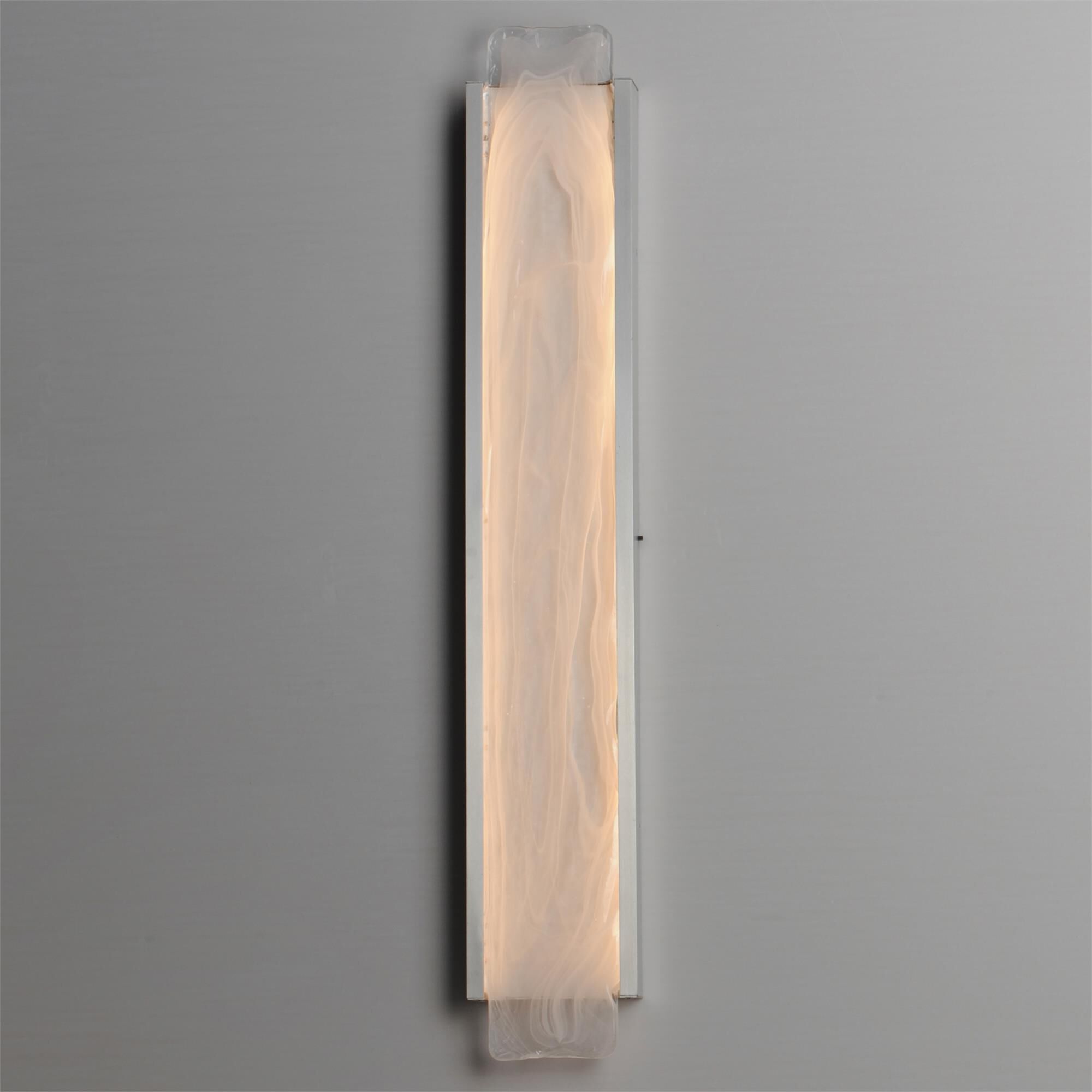 Shown in Satin Nickel finish and White Spiral glass
