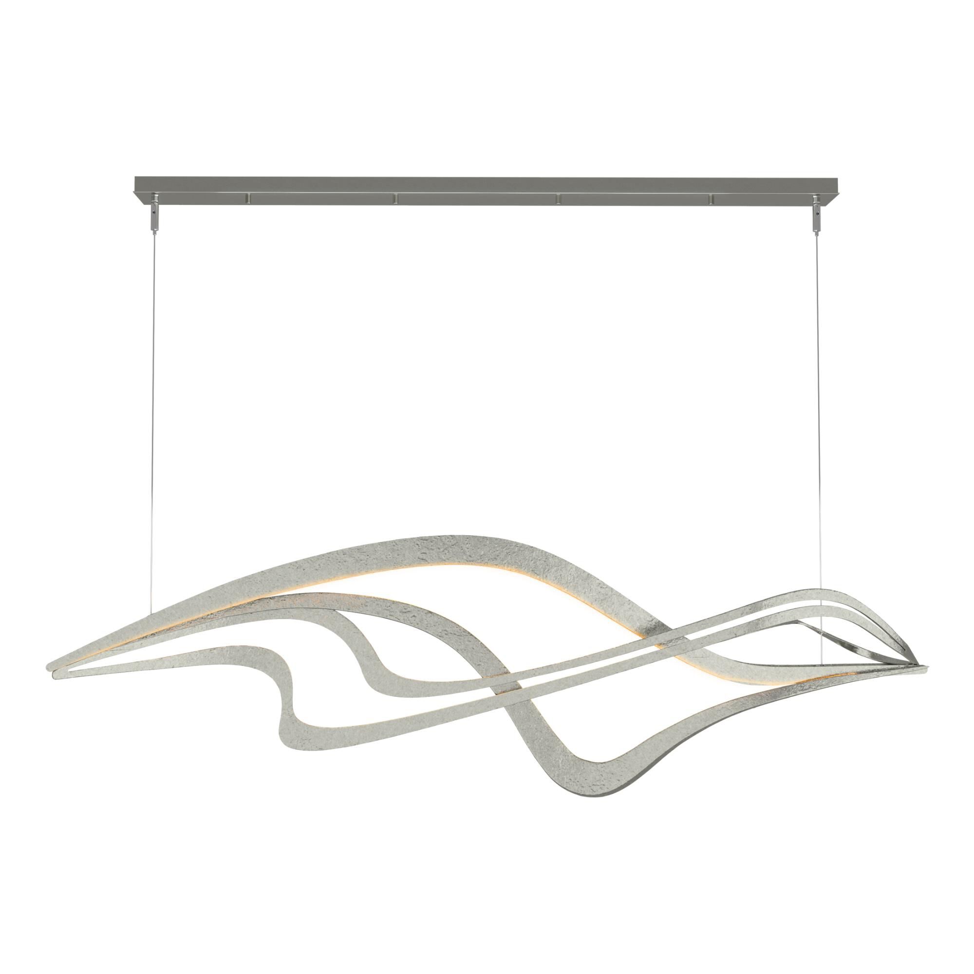 Crossing Waves Linear Suspension Light by Hubbardton Forge