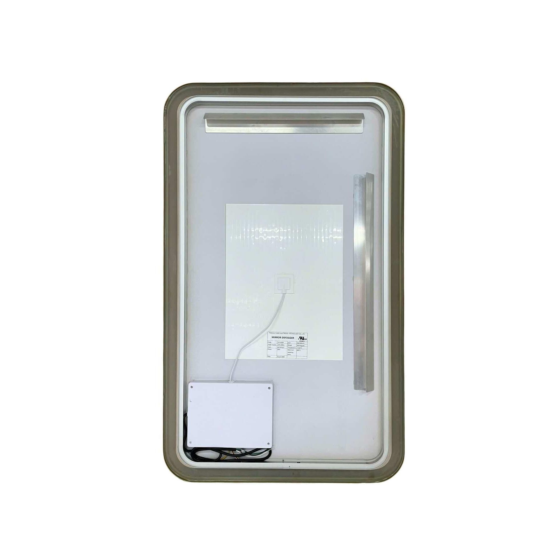 Harmoni 40 Inch Rectangular LED Lighted Mirror by Elegant Decor