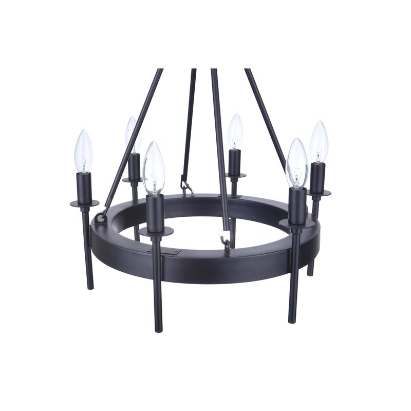 Larrson 17 Inch 6 Light Mini Chandelier by Craftmade