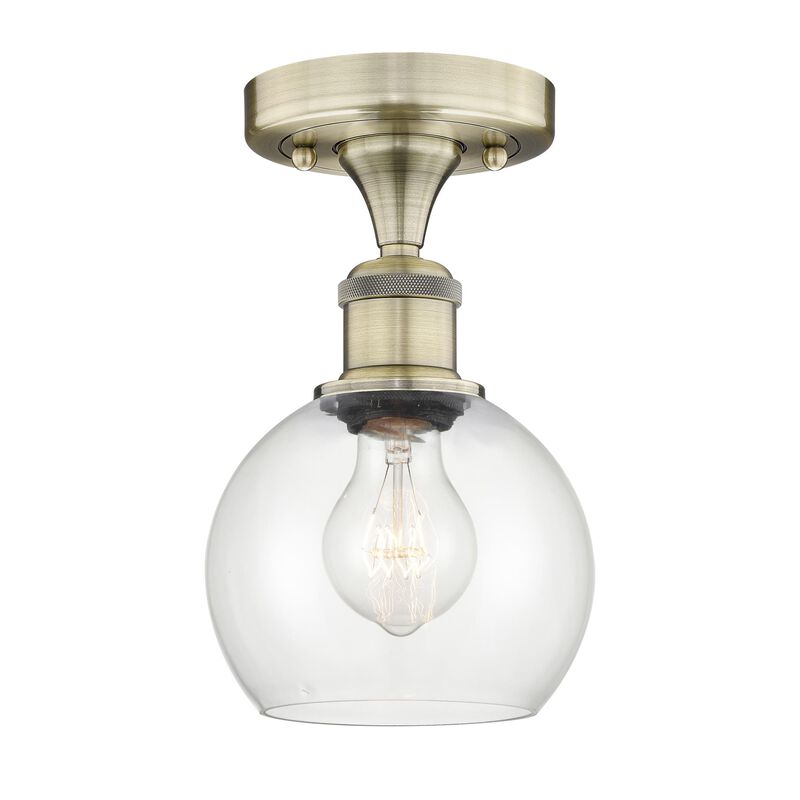 Bruno Marashlian Athens 6 Inch 1 Light Semi Flush Mount by Innovations Lighting