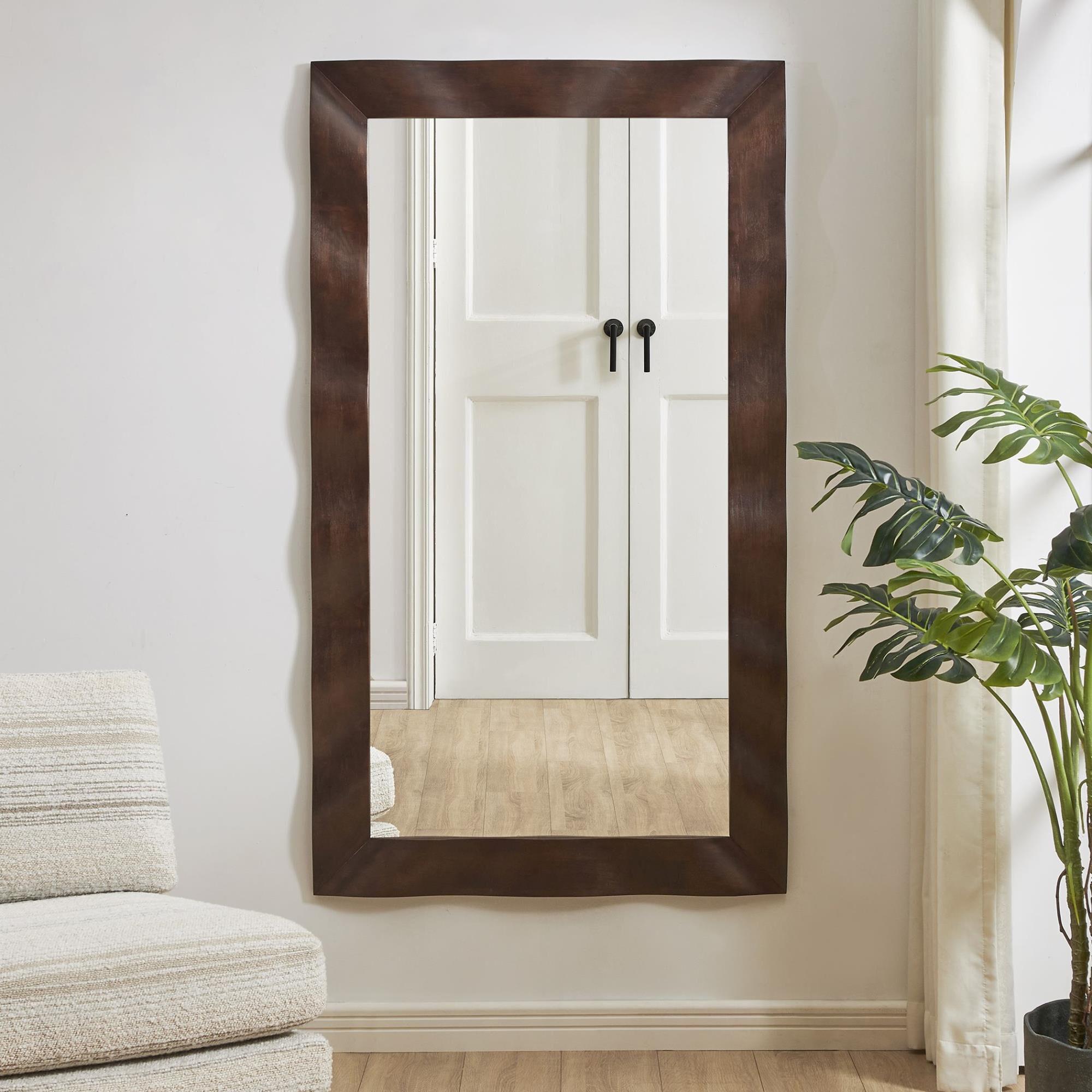 Grace Feyock Wrinkle 70 Inch Decorative Mirror by Uttermost