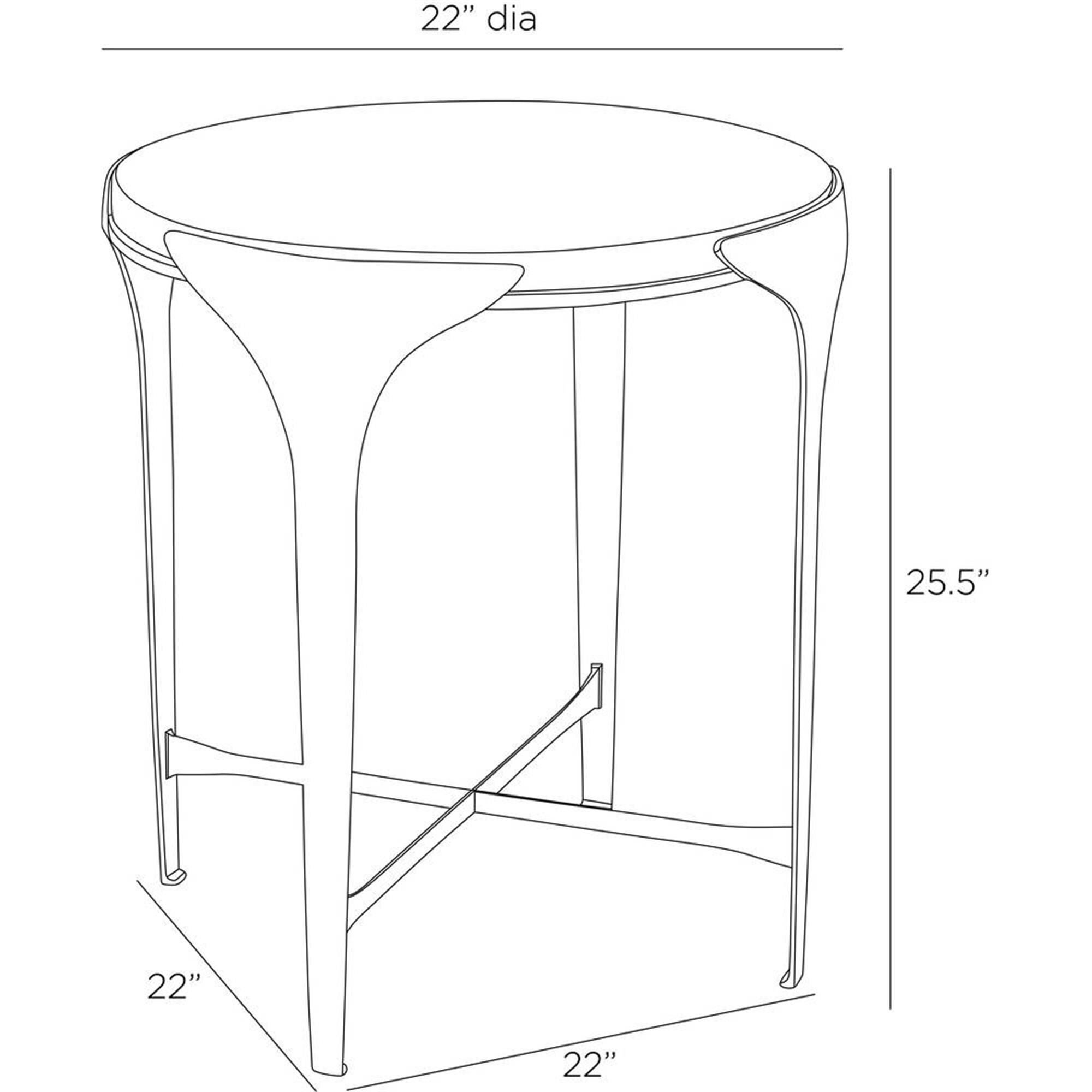 Janine 22 Inch End Table by Arteriors Home