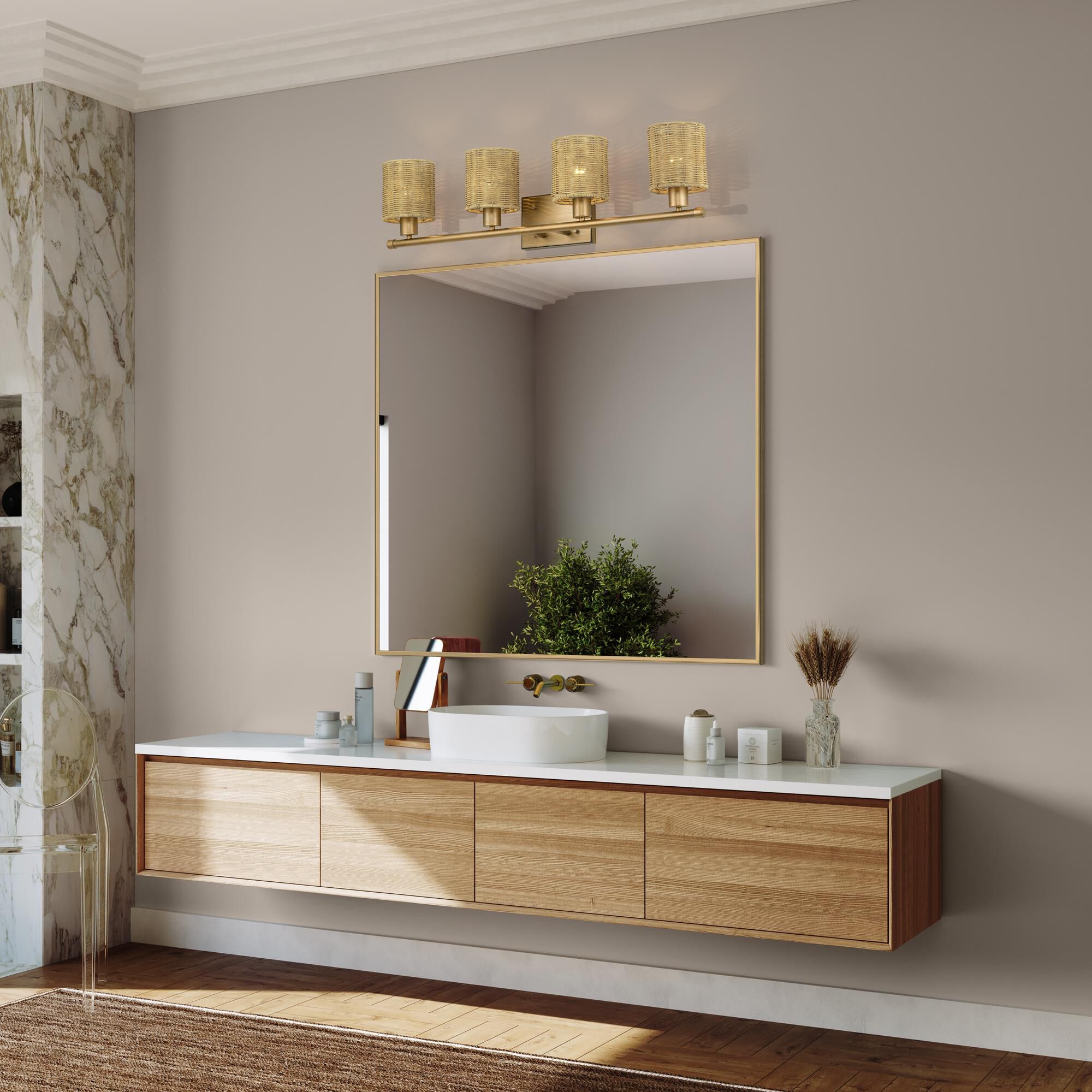 Weavington 36 Inch Bath Vanity Light by Livex Lighting