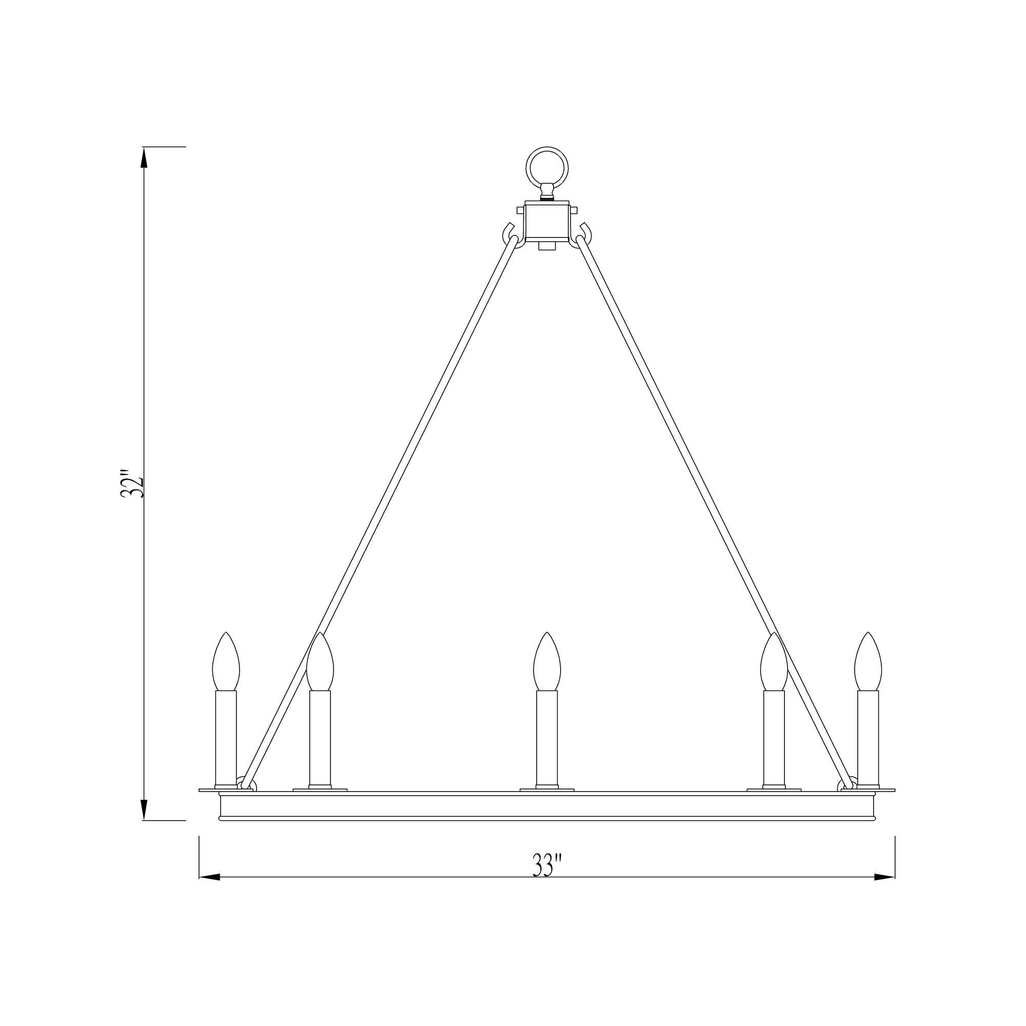 Barclay 33 Inch 8 Light Chandelier by Z-Lite