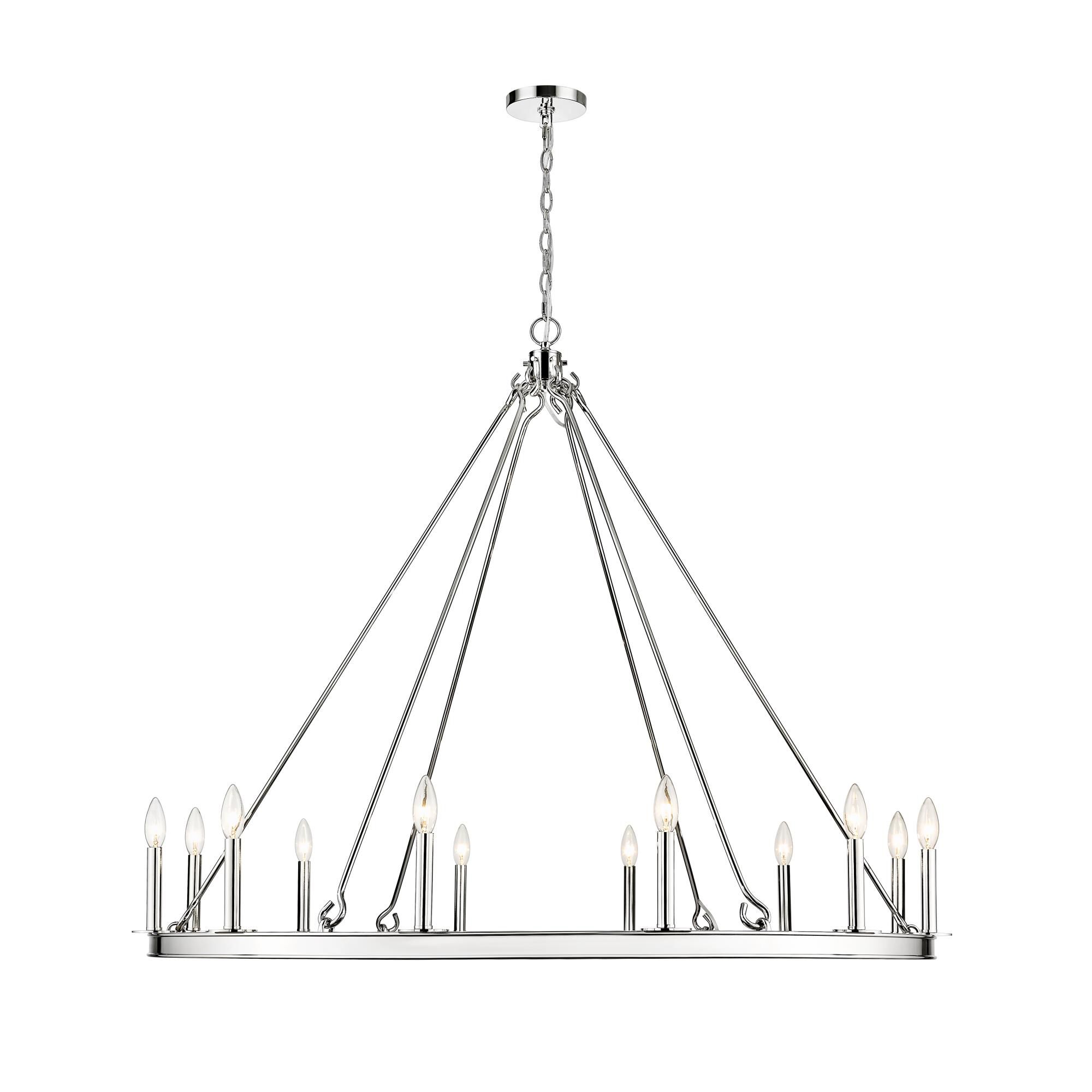 Shown in Polished Nickel finish and Steel shade