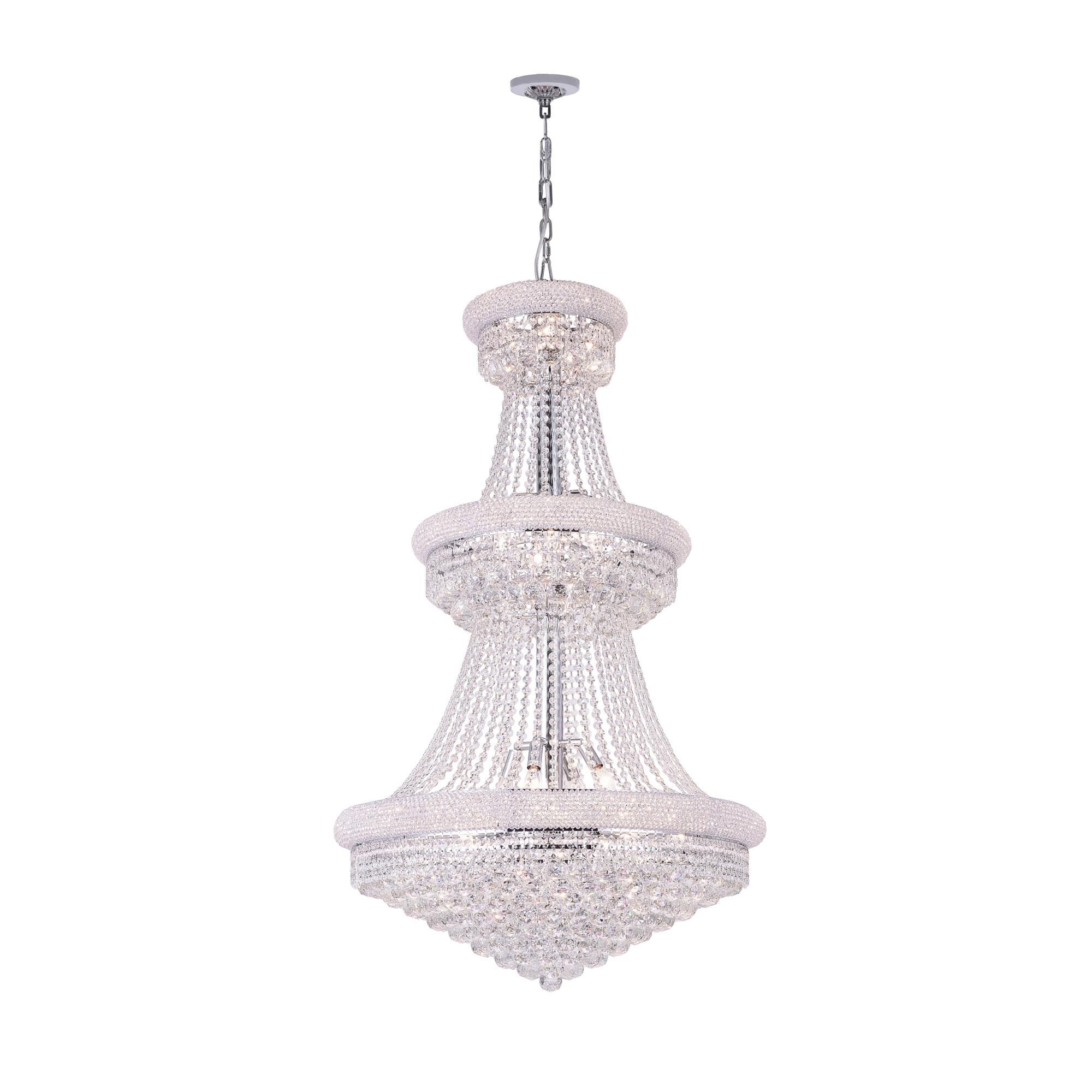 Empire 30 Inch 32 Light Chandelier by CWI Lighting