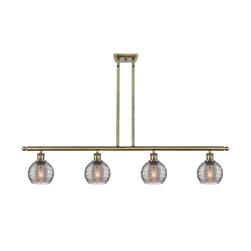 Bruno Marashlian Athens Deco Swirl 48 Inch Linear Suspension Light by Innovations Lighting