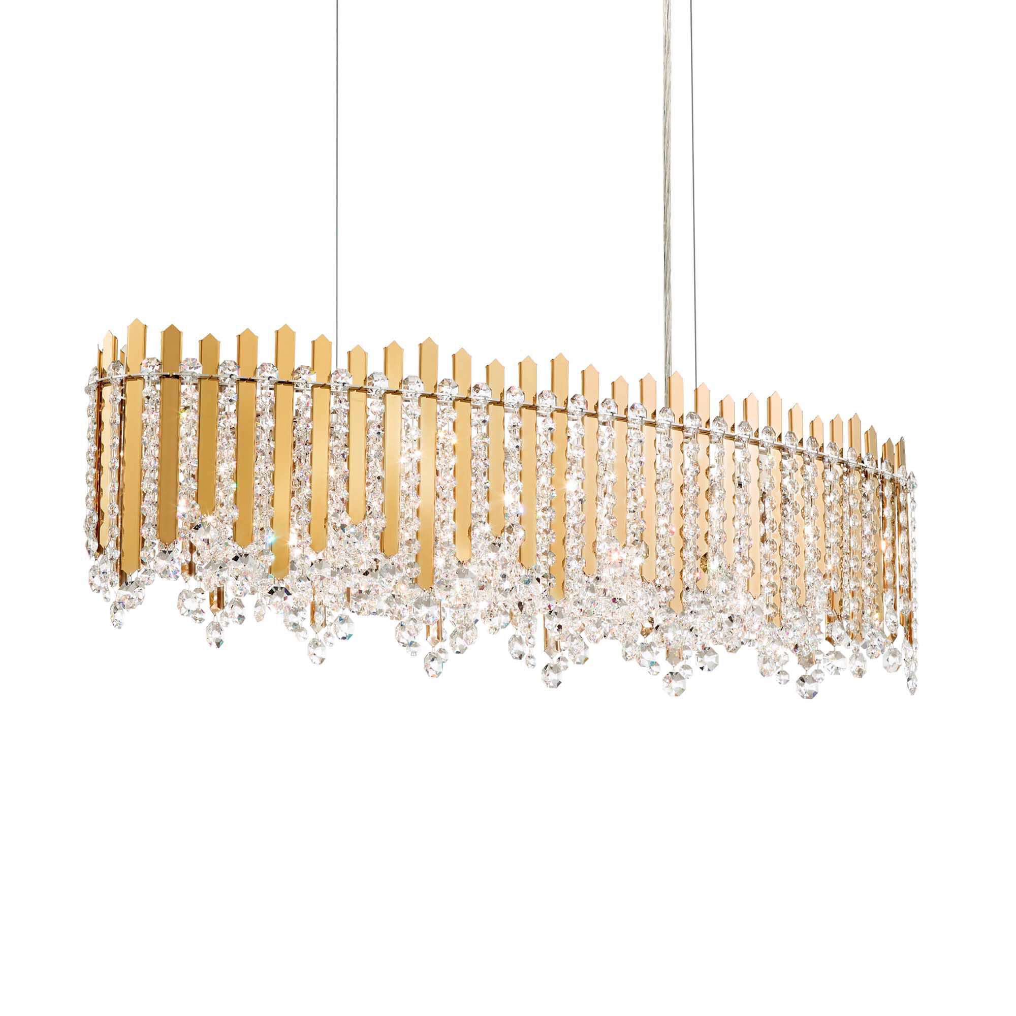 Shown in Gold Mirror finish and Clear Radiance crystal