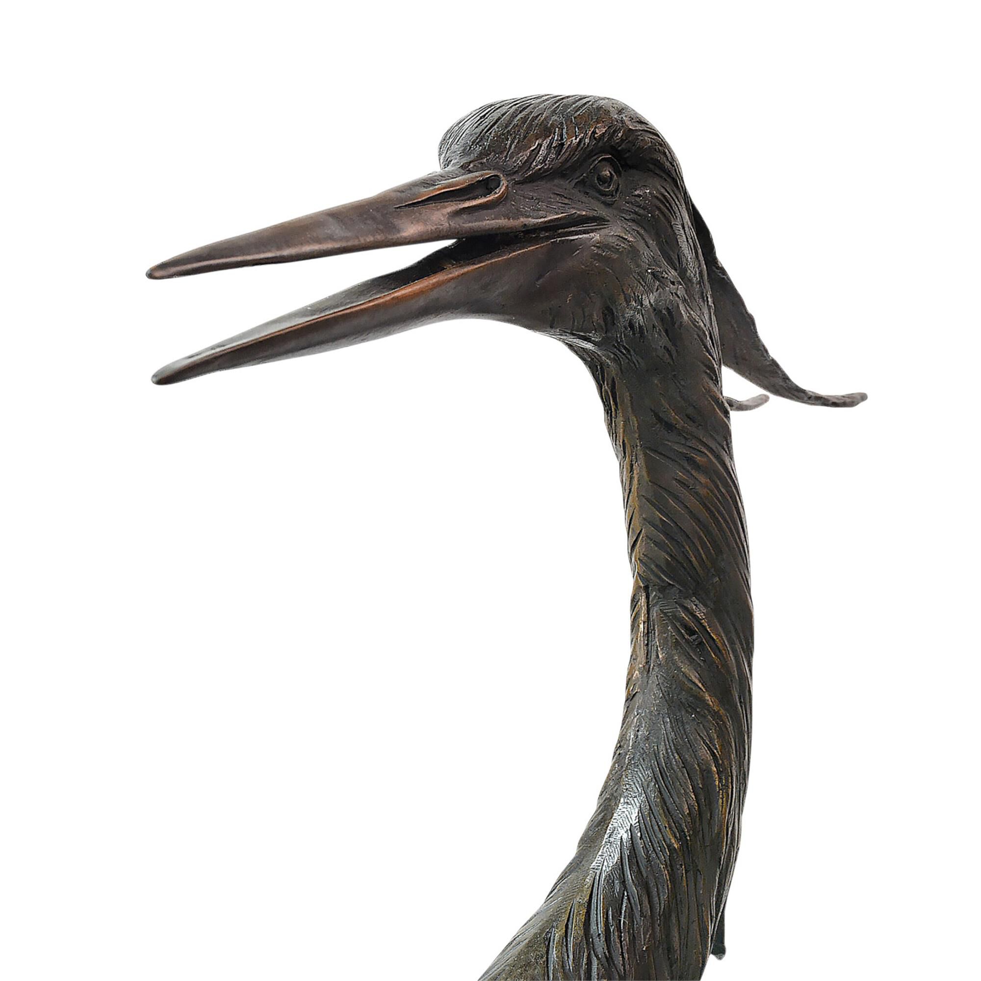 Herons on Branch Sculpture,