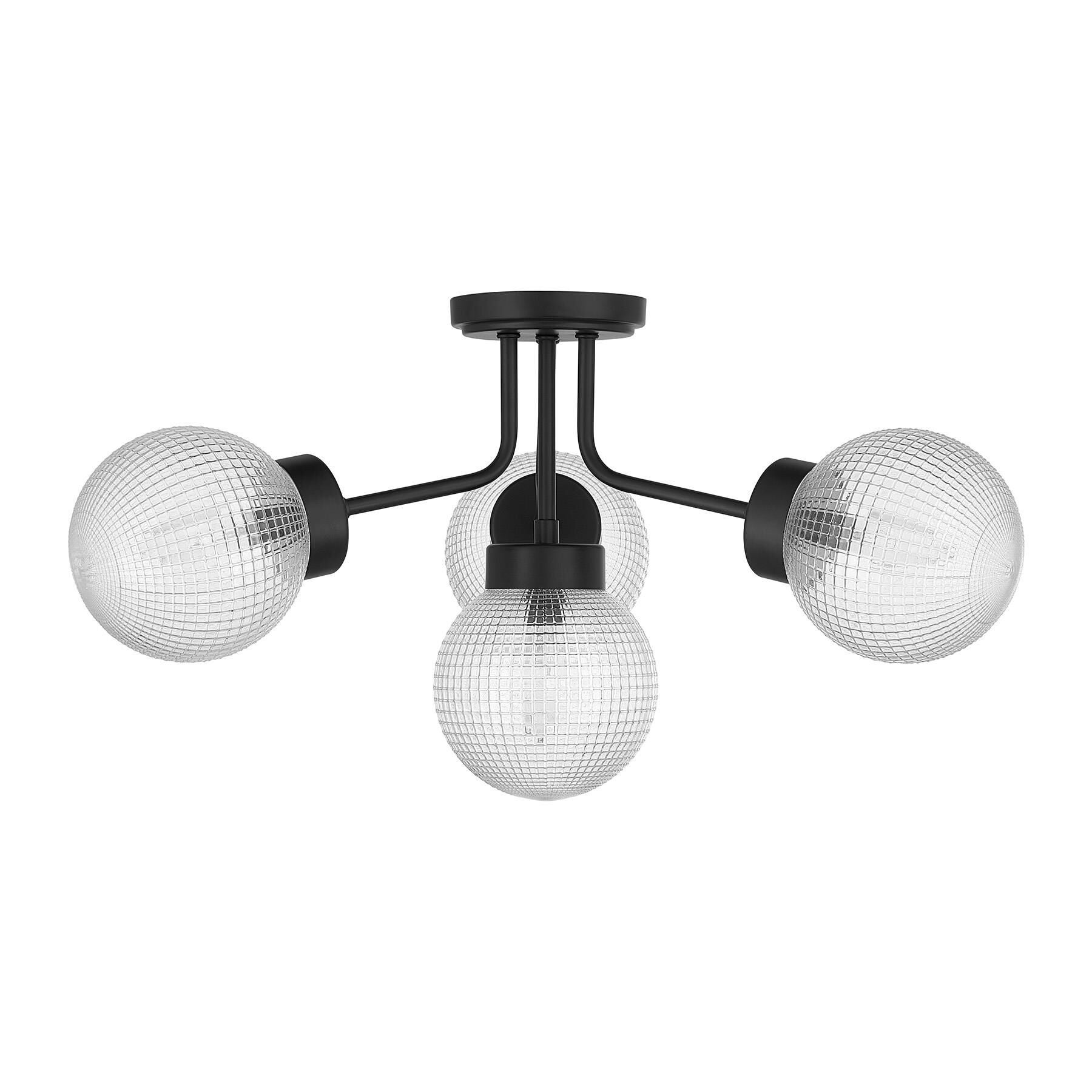 Shown in Matte Black finish and Clear Textured Matrix glass