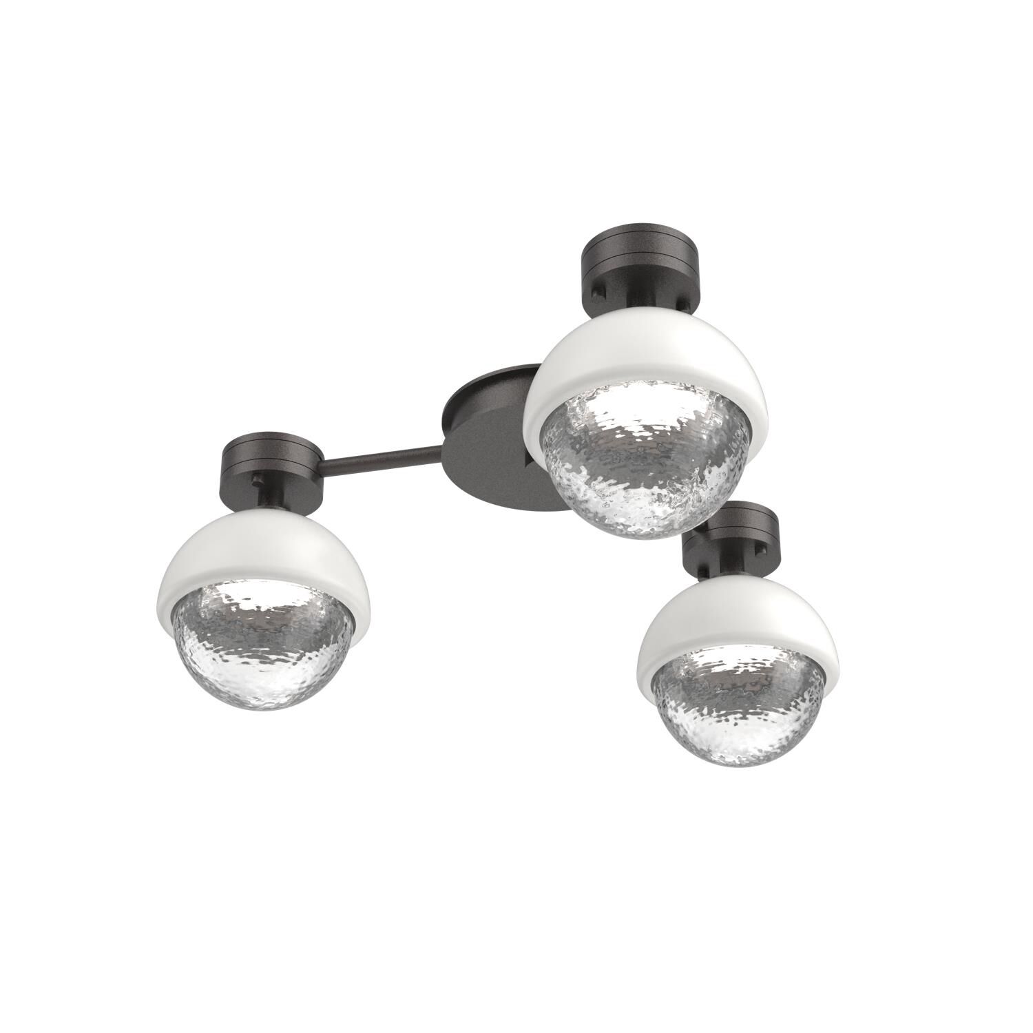 Shown in Graphite finish and Clear glass and Salt White accent