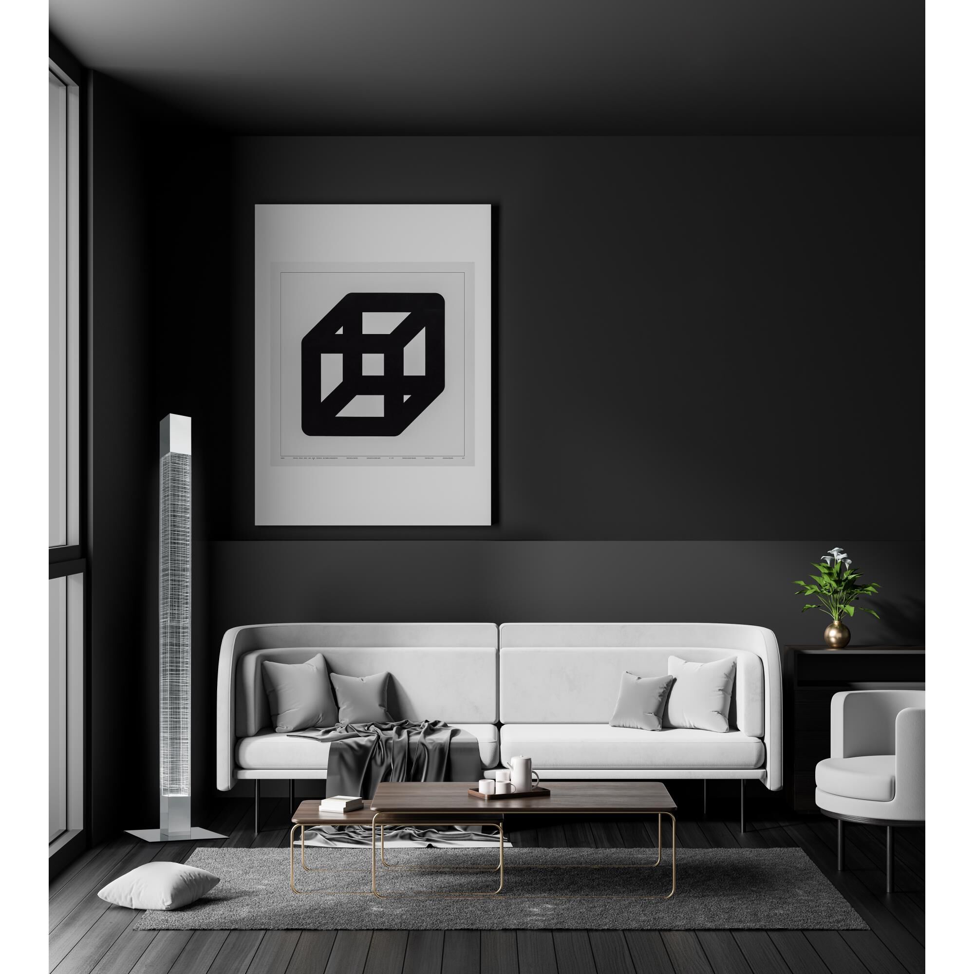 Shown in Polished Aluminum finish and Clear glass