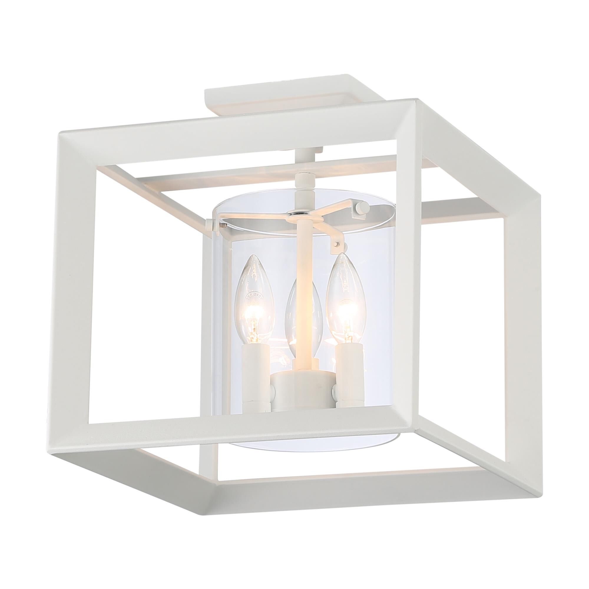 Smyth 12 Inch Semi Flush Mount by Golden Lighting