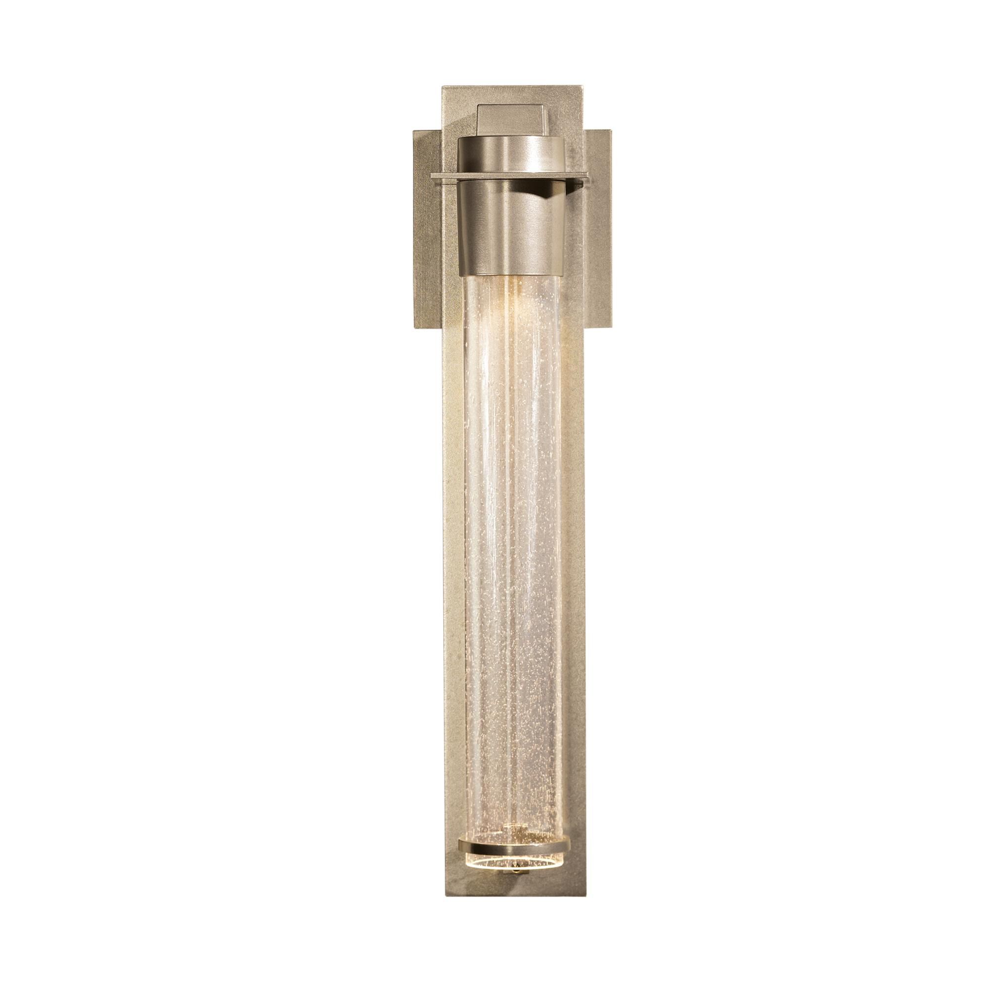 Shown in Soft Gold finish and Seeded Clear  glass