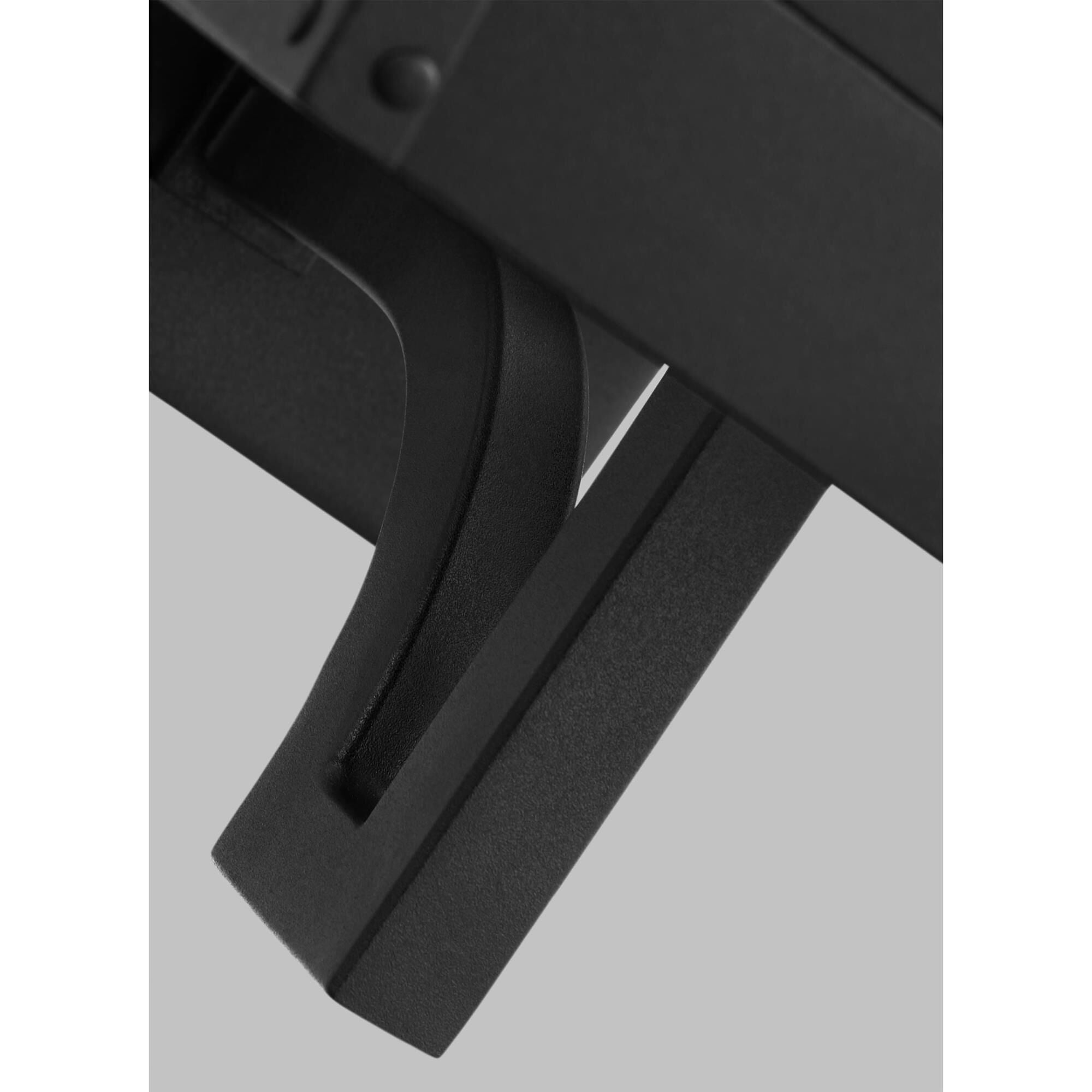 Shown in Textured Black finish and Clear glass