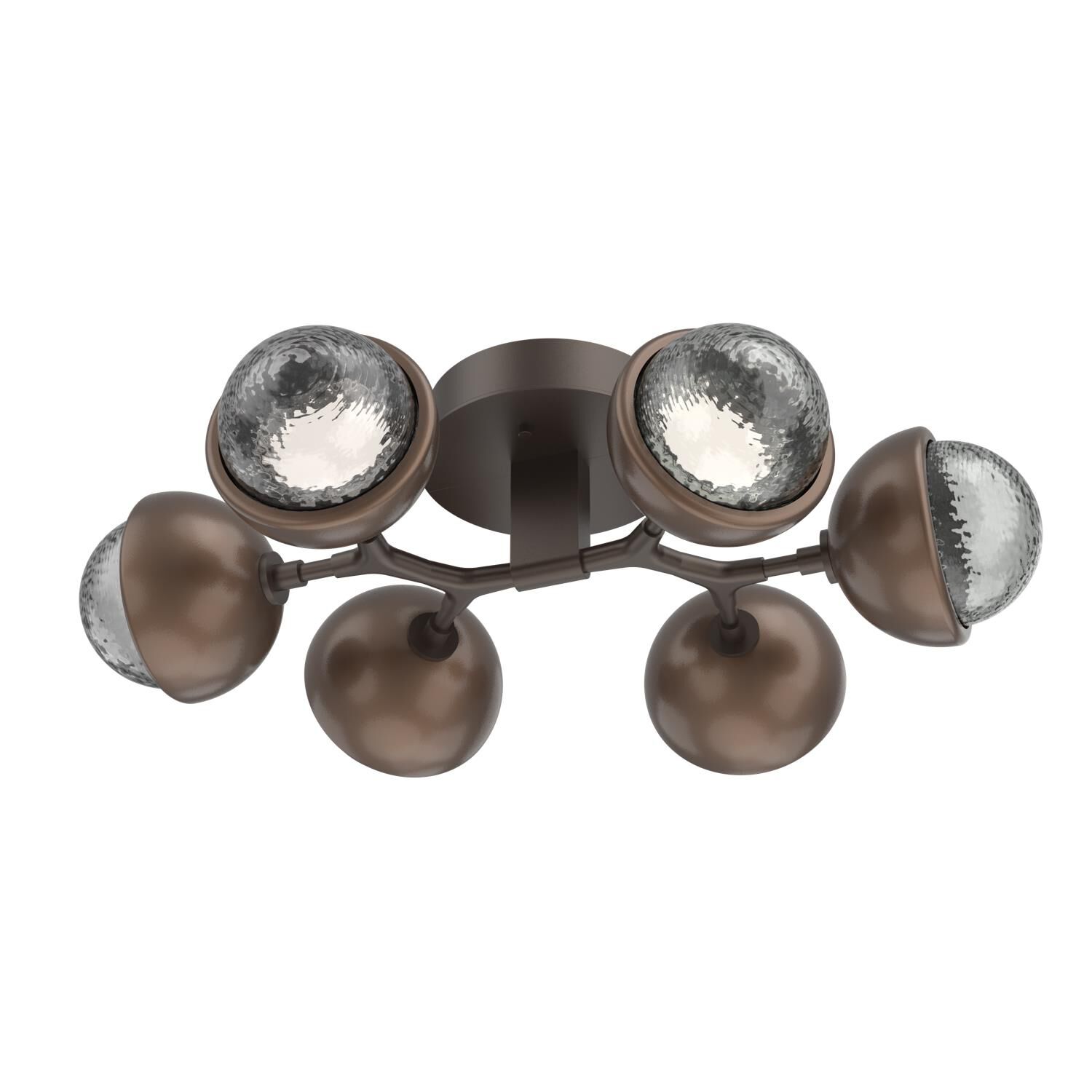 Shown in Flat Bronze finish and Smoke glass and Burnished Bronze accent