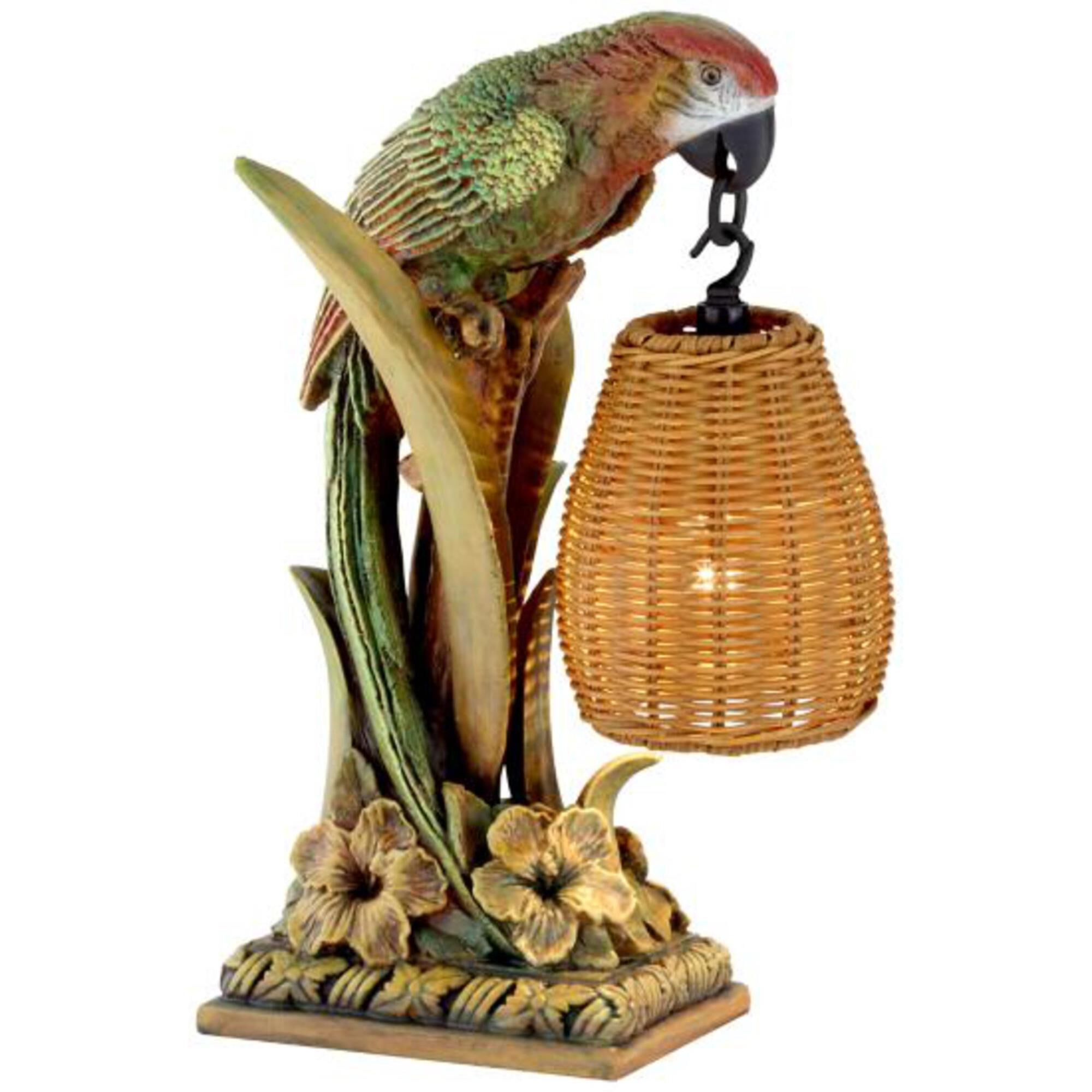 Parrot Paradise 17 Inch Table Lamp,