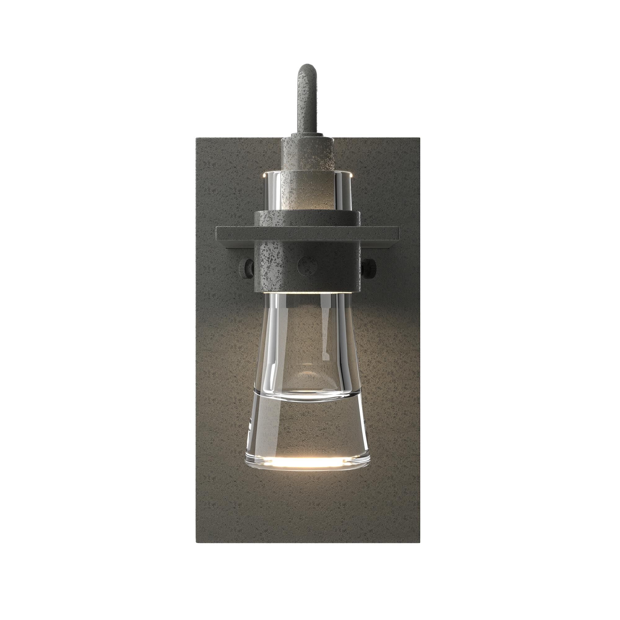 Shown in Natural Iron finish and Clear  glass