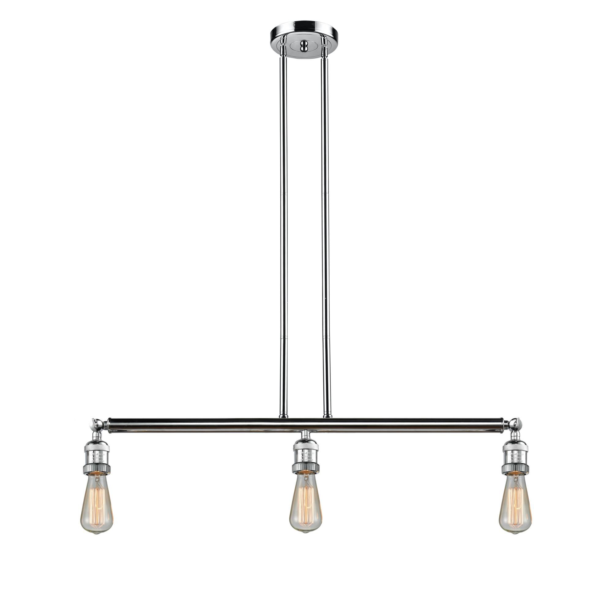 Bruno Marashlian Bare Bulb 38 Inch 3 Light Linear Suspension Light by Innovations Lighting