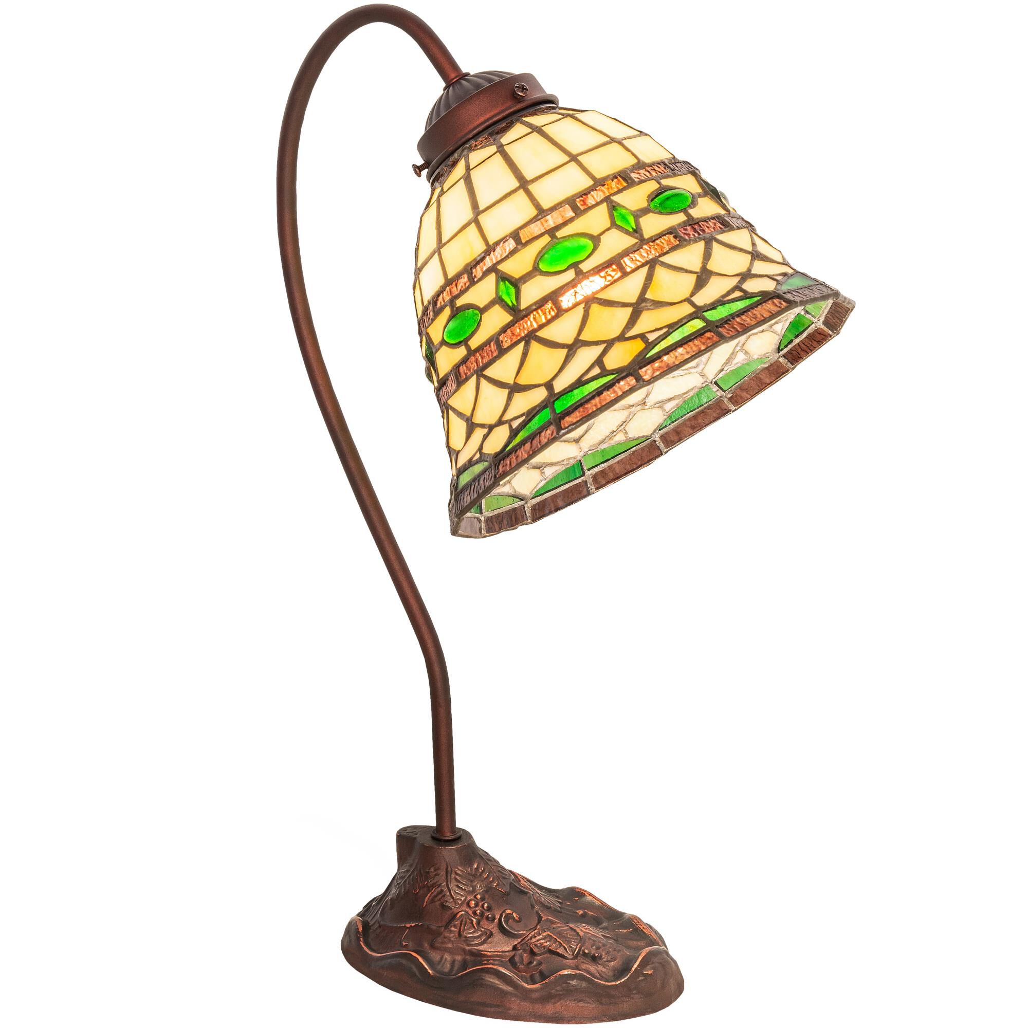 Tiffany Roman 17 Inch Table Lamp by Meyda Lighting