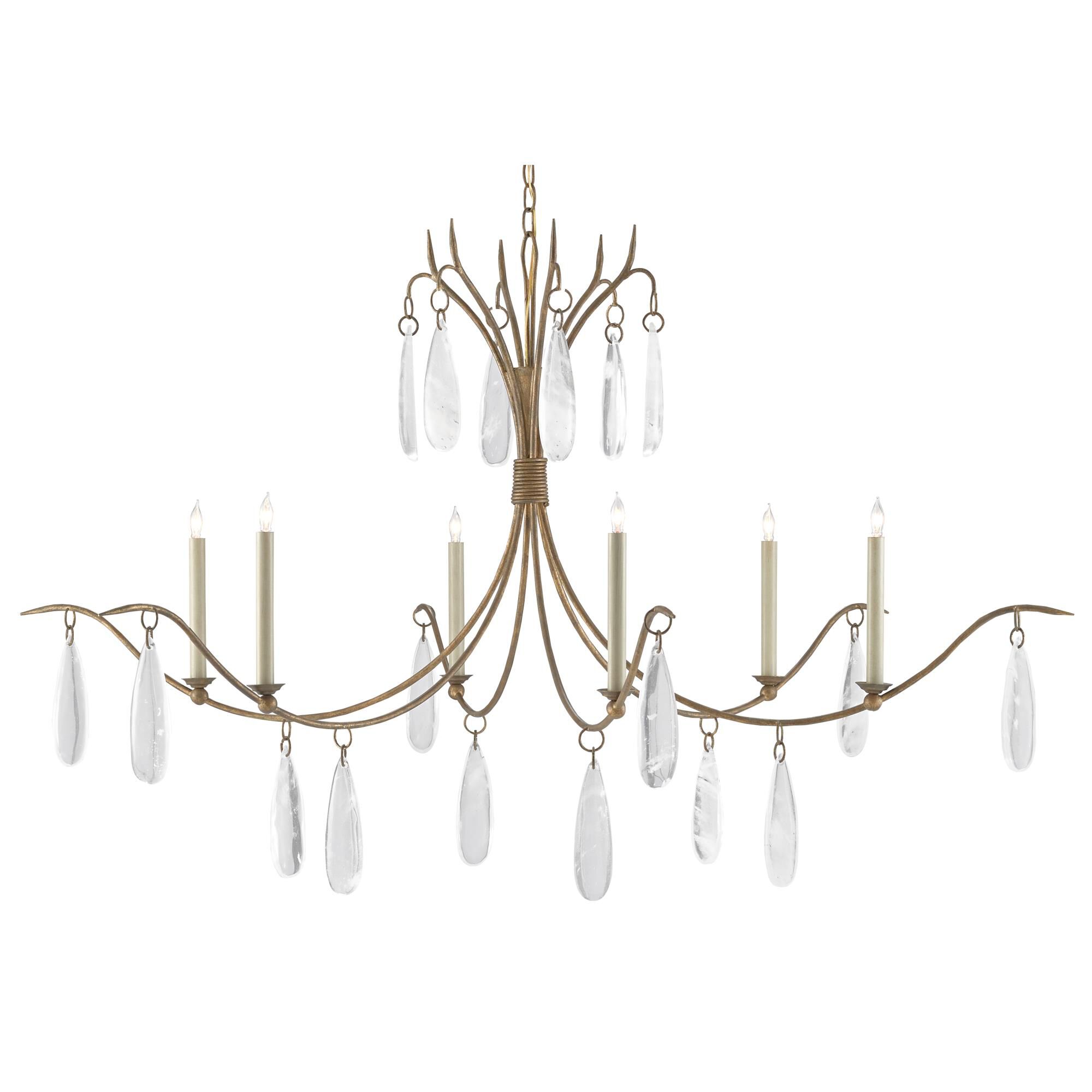 Marshallia 6 Light Chandelier by Currey and Company