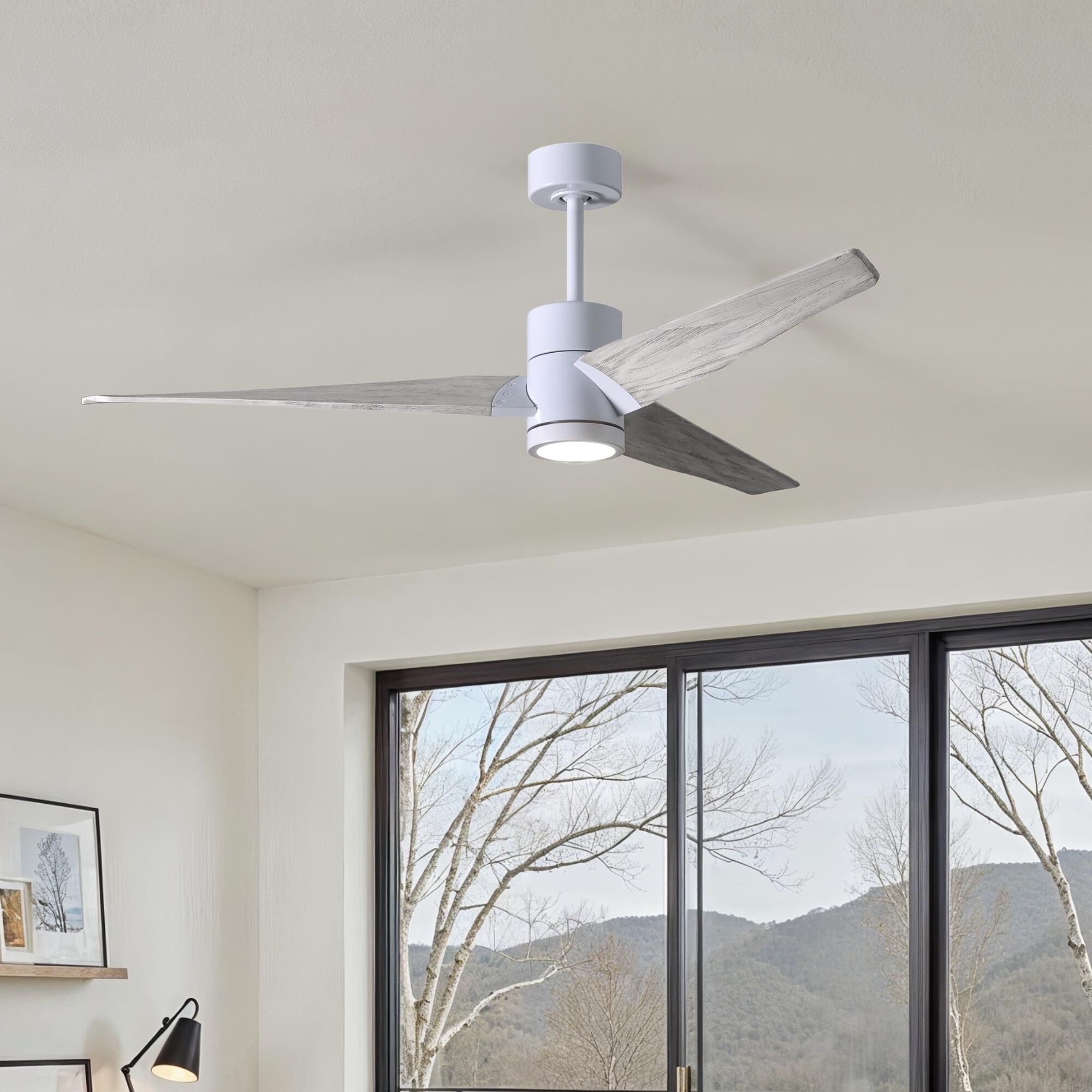 Super Janet 52 Inch Ceiling Fan with Light Kit by Matthews Fan Company