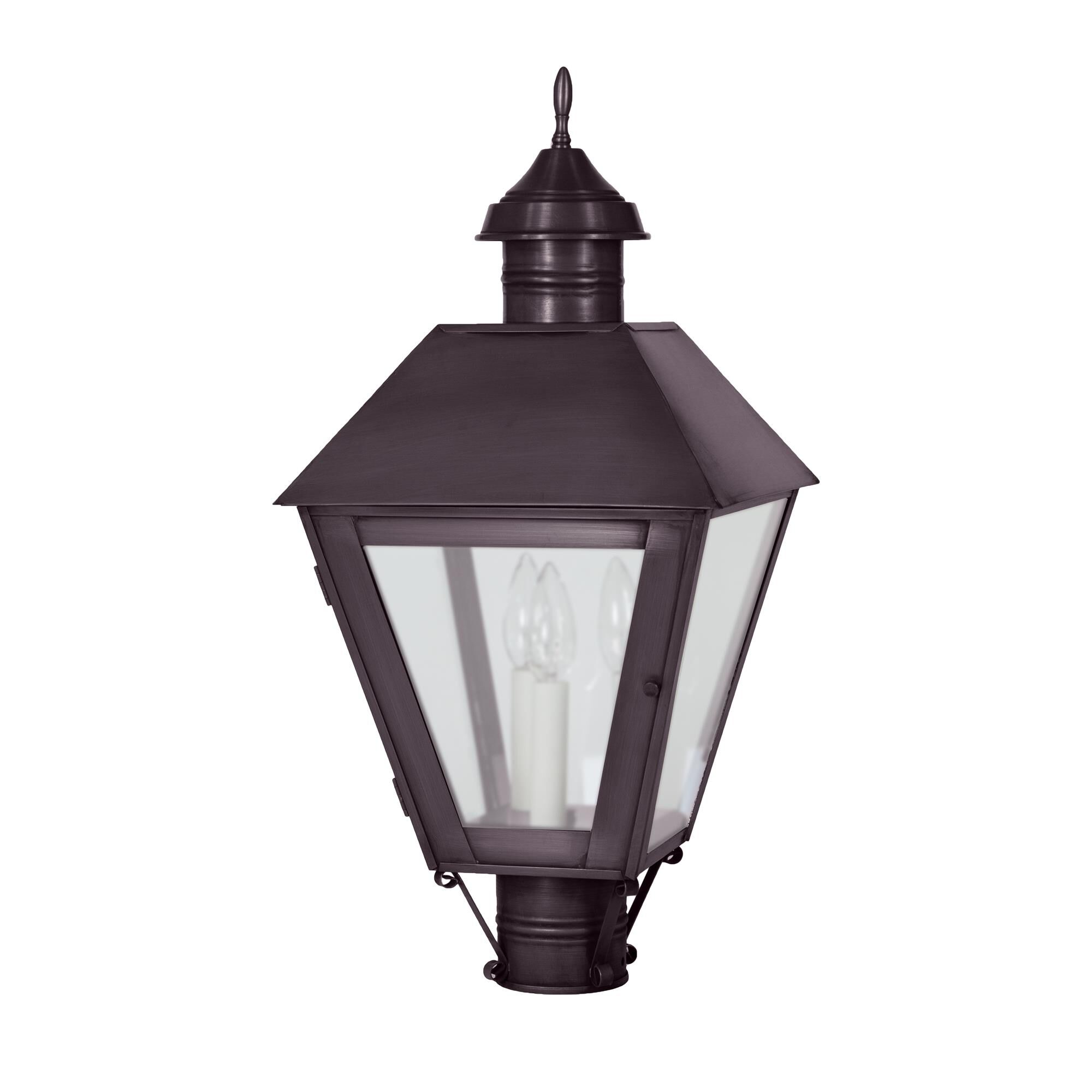 Boston 27 Inch 3 Light Outdoor Post Lamp,