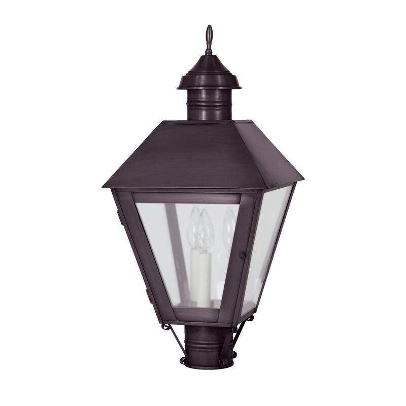 Boston 27 Inch 3 Light Outdoor Post Lamp by Northeast Lantern