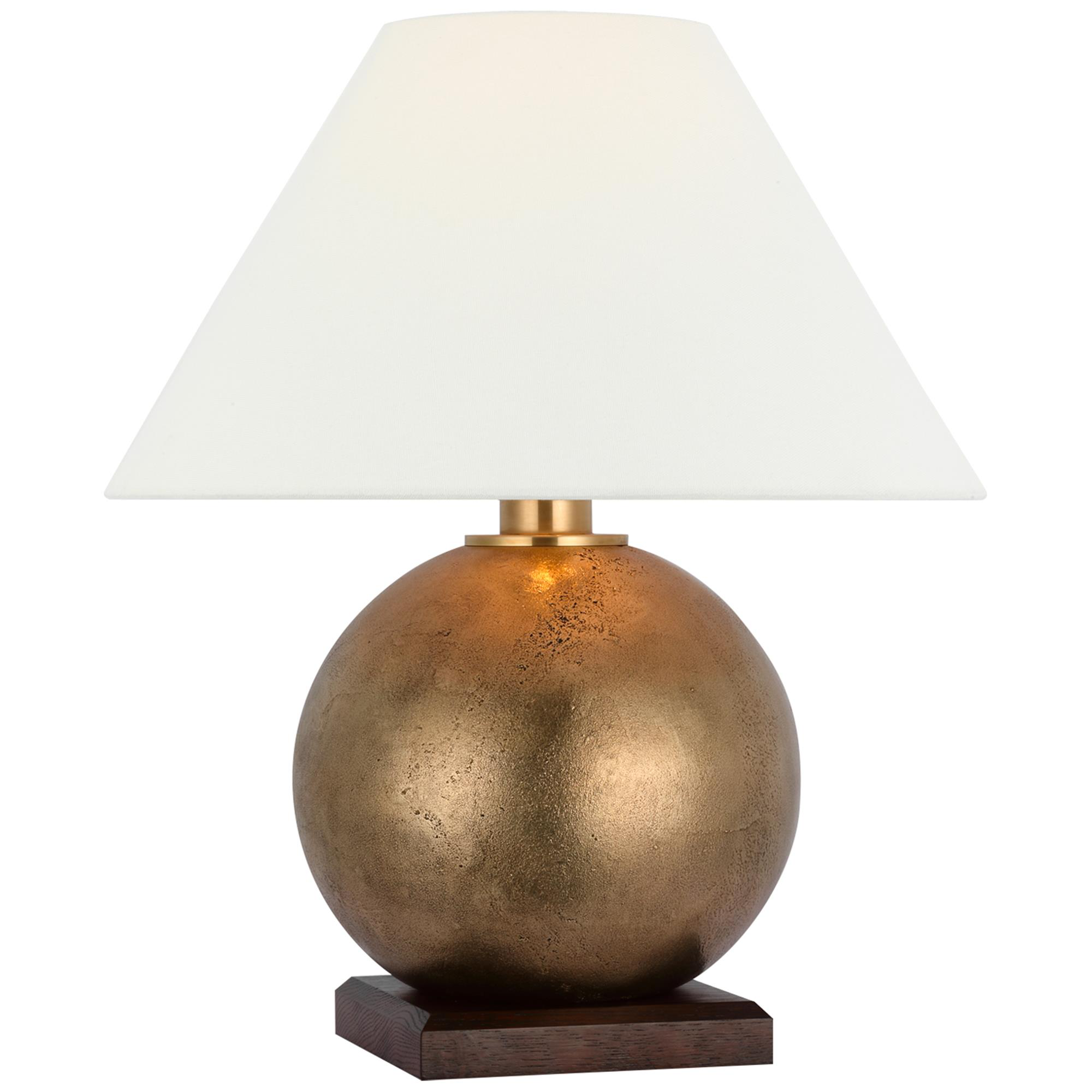 Shown in Museum Brass and Natural Rift Oak finish