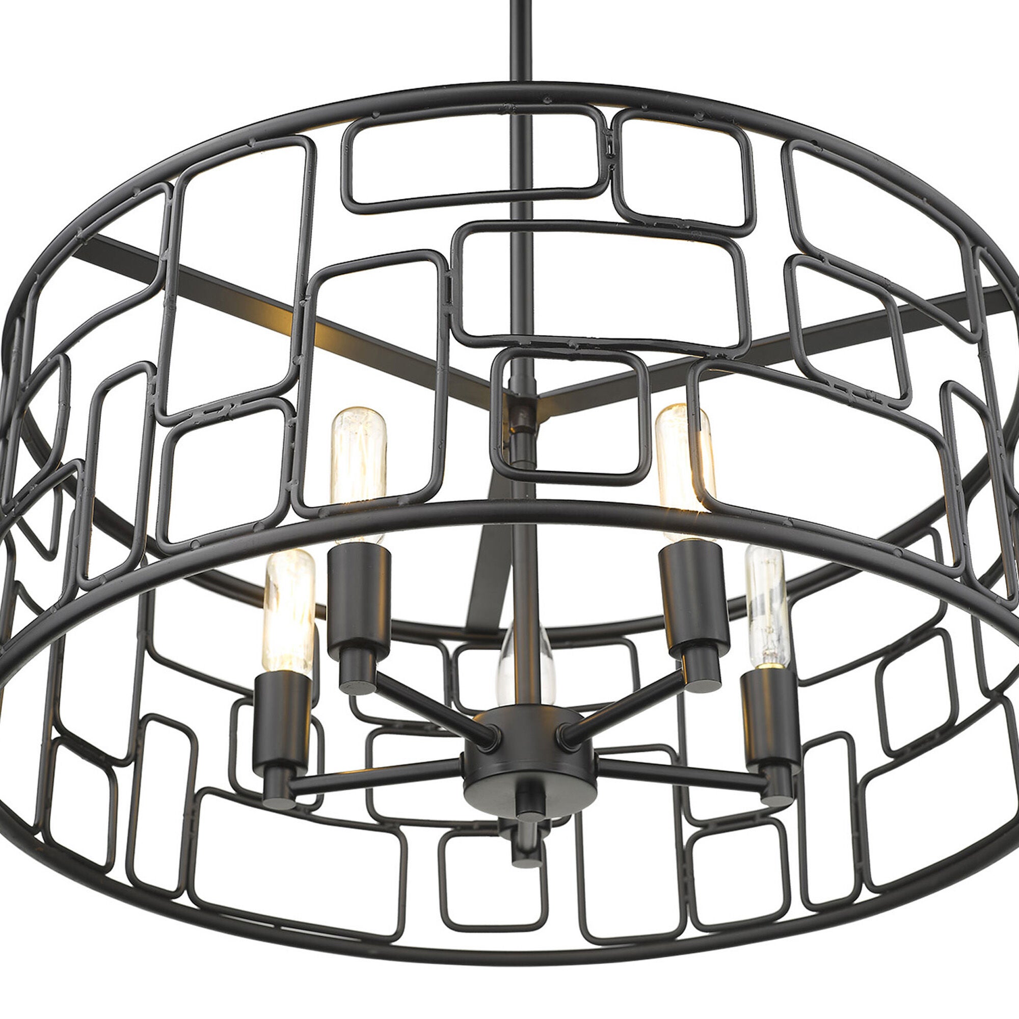 Shown in Matte Black finish and -- glass and -- shade