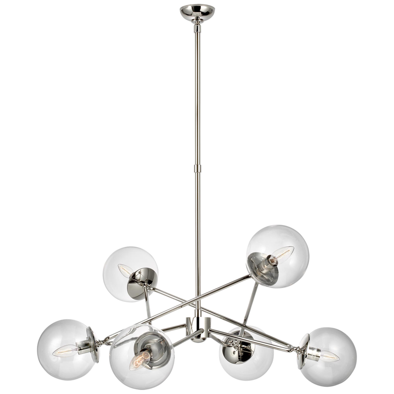AERIN Turenne 33 Inch 6 Light Chandelier by Visual Comfort Signature Collection