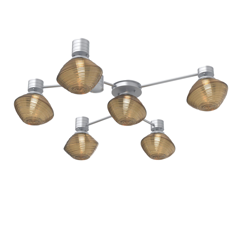 Levi Wilson Mesa 37 Inch Semi Flush Mount by Hammerton Studio