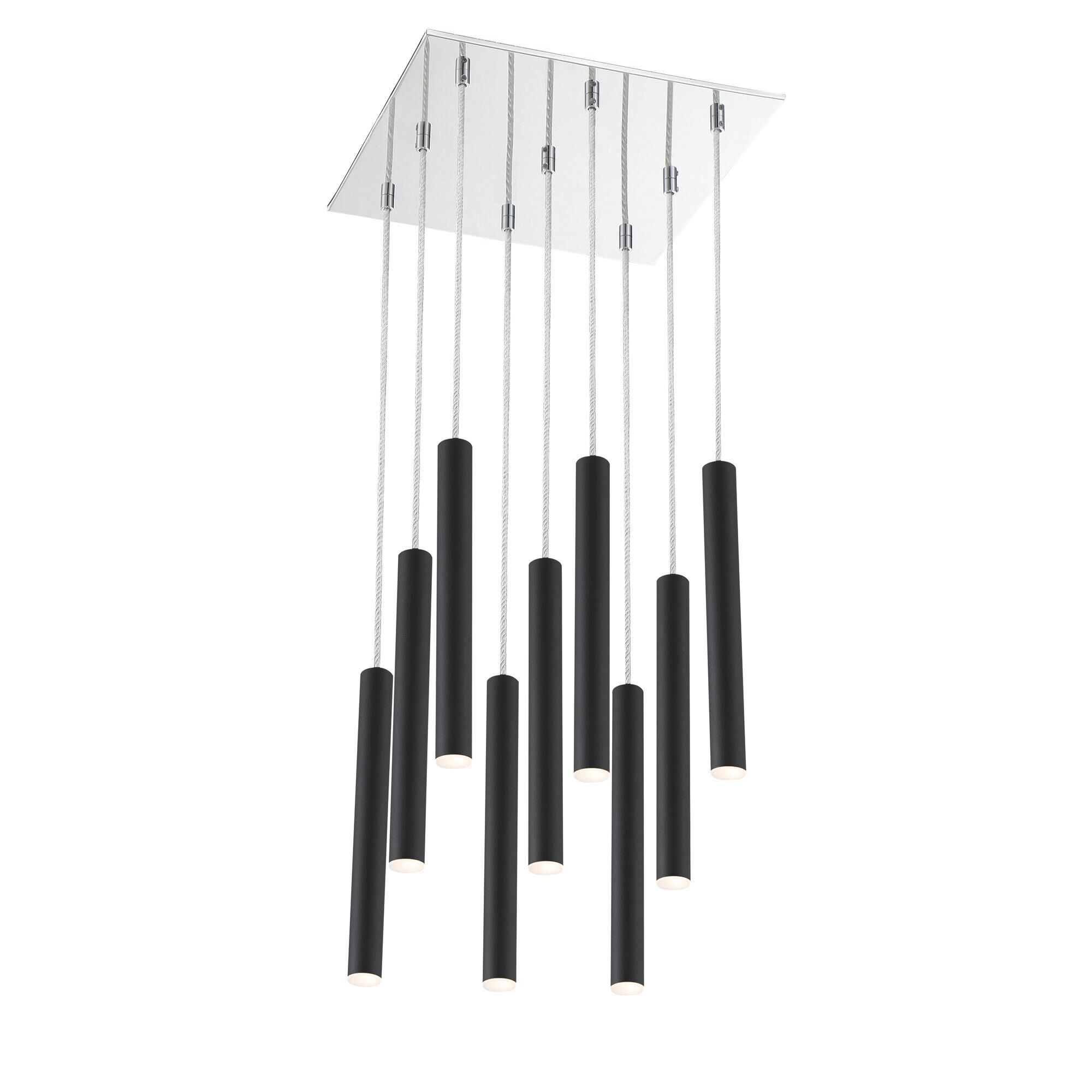 Forest 14 Inch 9 Light LED Linear Suspension Light by Z-Lite