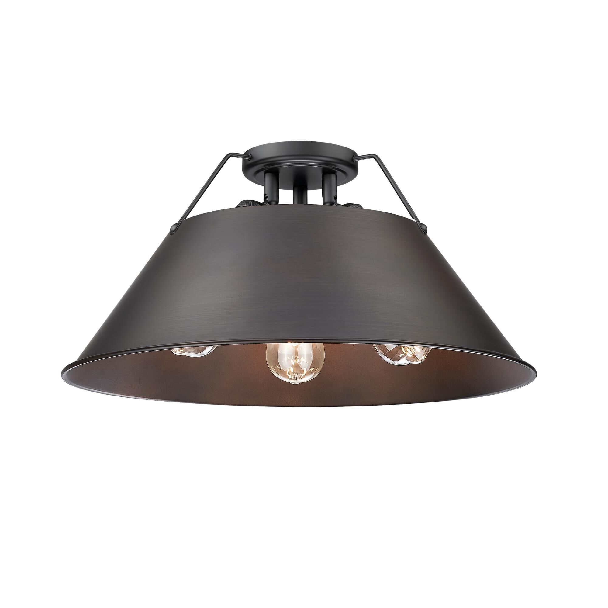 Orwell 19 Inch Semi Flush Mount by Golden Lighting