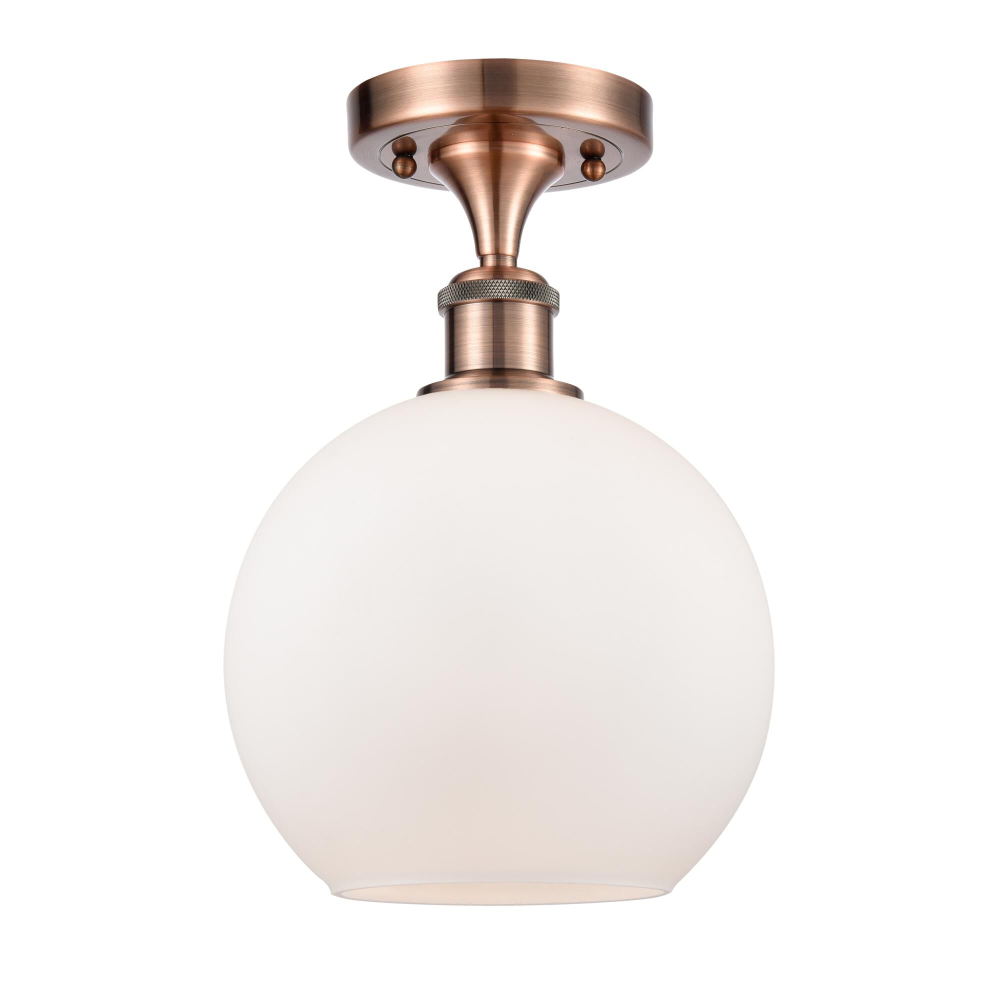 Bruno Marashlian Athens 8 Inch 1 Light Semi Flush Mount by Innovations Lighting